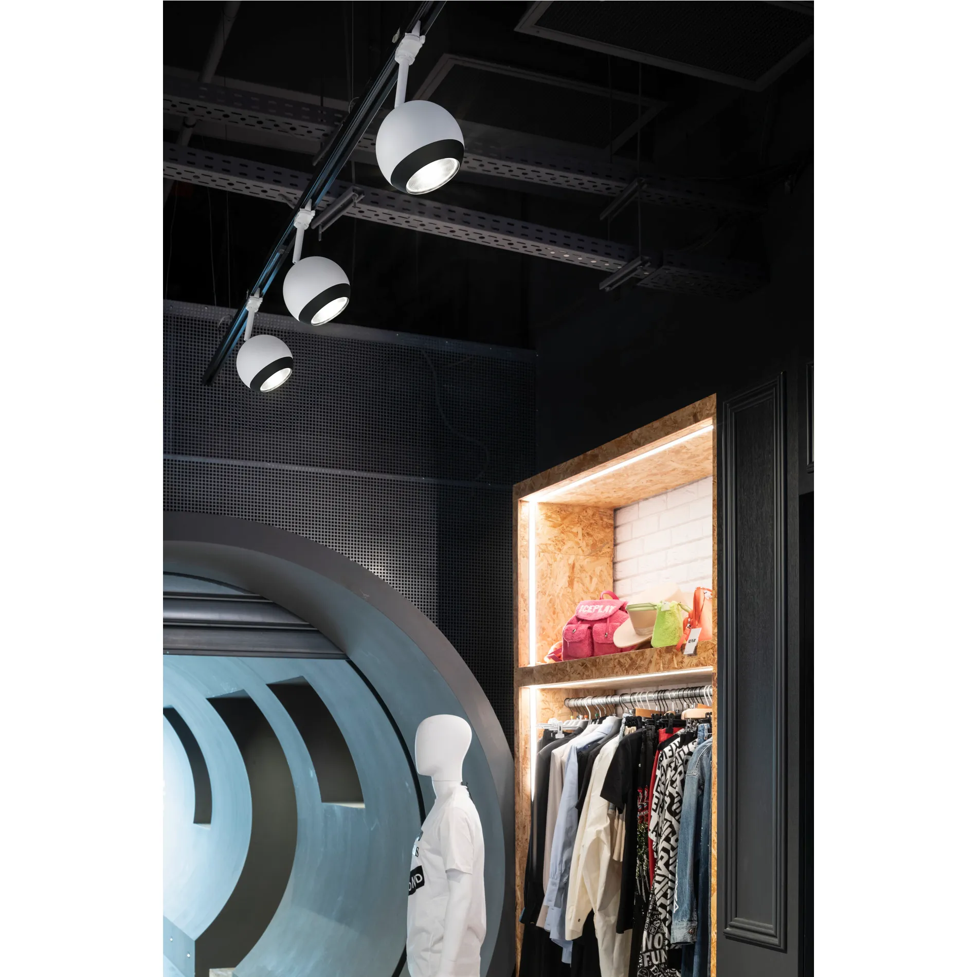 LIGHT EYE® 150, 1~ spot, rond, GU10, 1x max. 13W, mat wit