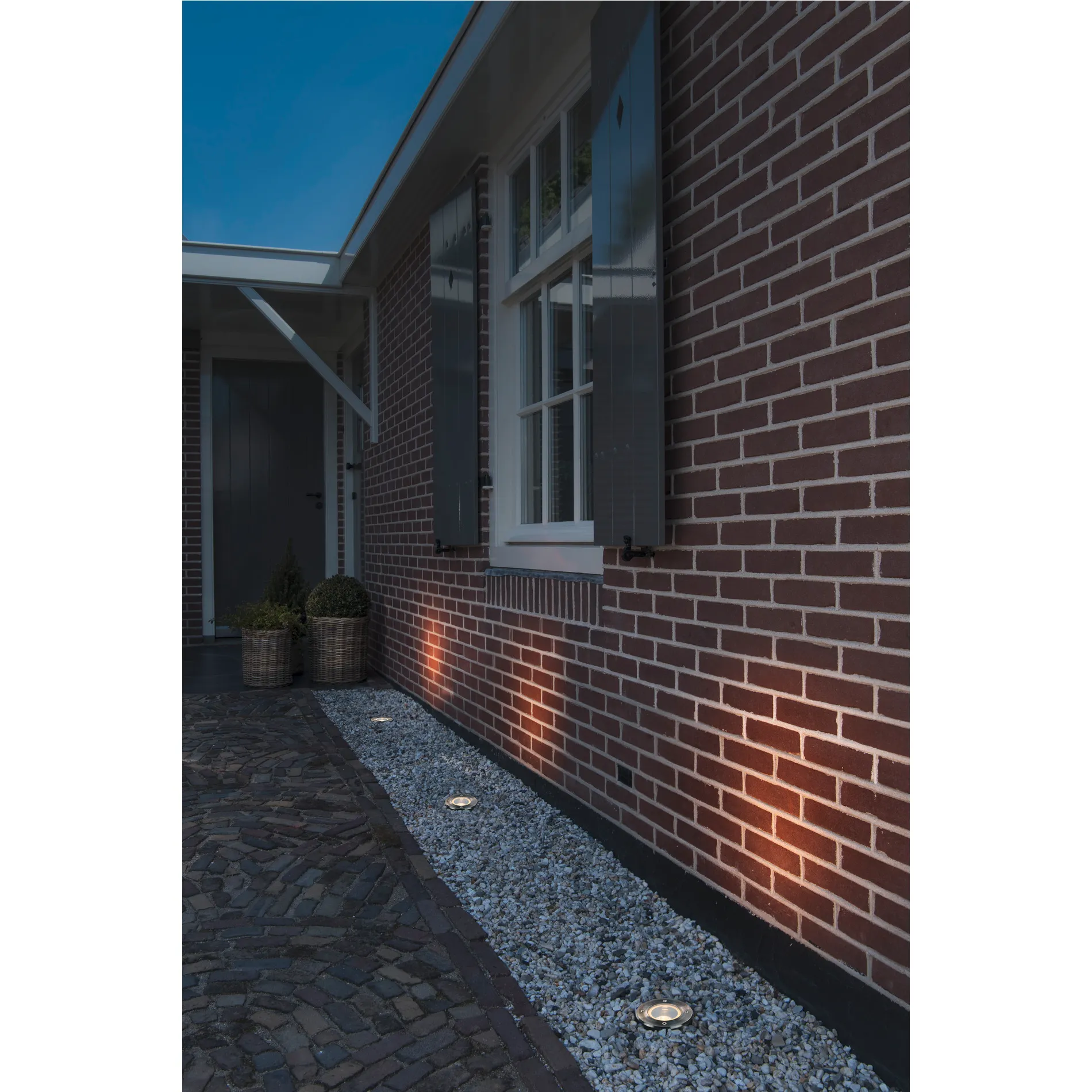 DASAR 115 GU10 Vloerinbouwlamp, rond, RVS 316, max. 35 W, IP67