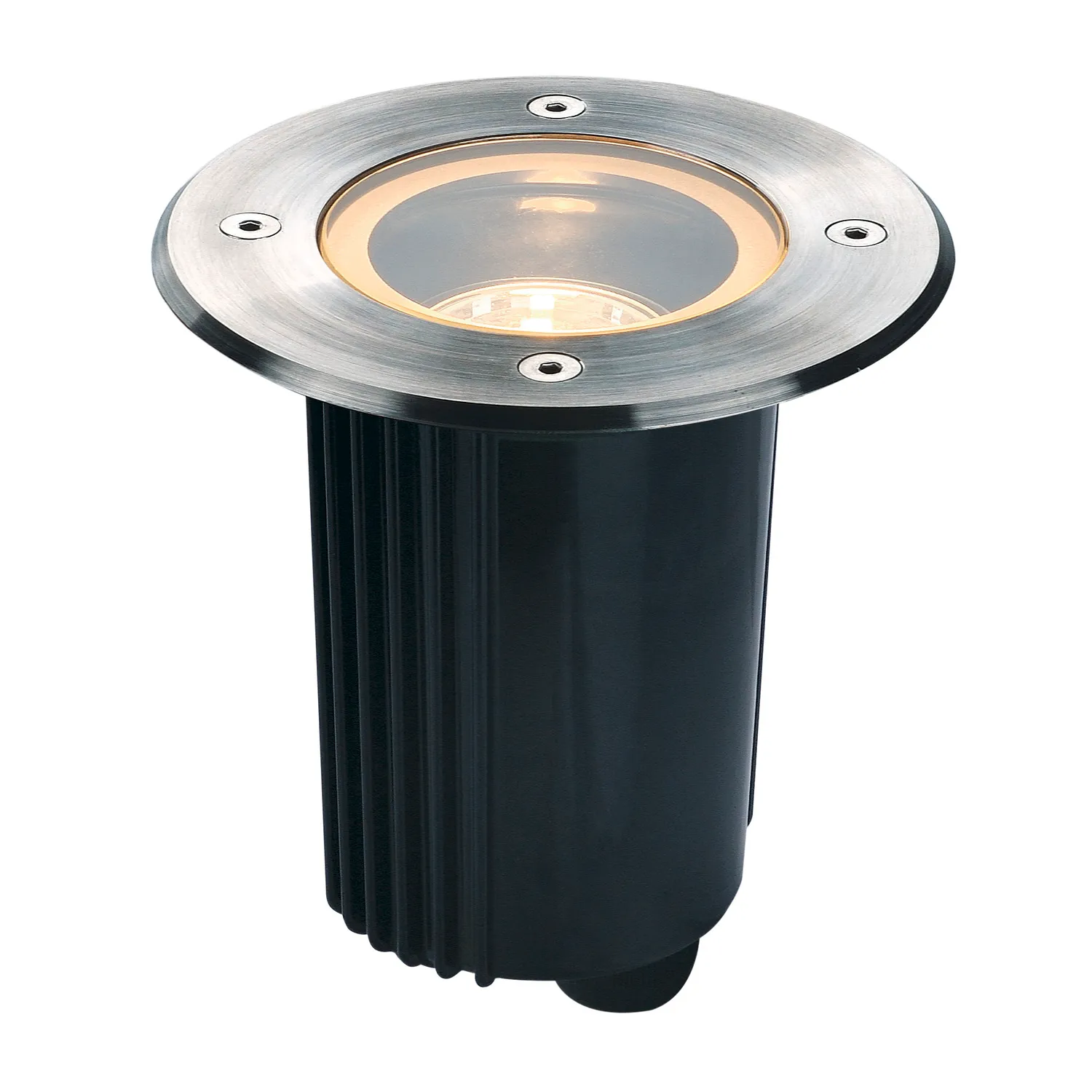DASAR 115 GU10 Vloerinbouwlamp, rond, RVS 316, max. 35 W, IP67
