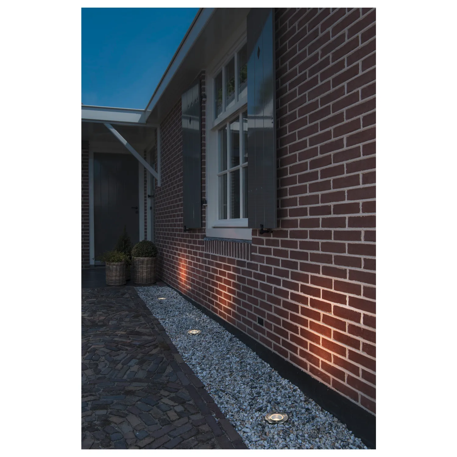 DASAR 115 GU10 Vloerinbouwlamp, rond, RVS 316, max. 35 W, IP67