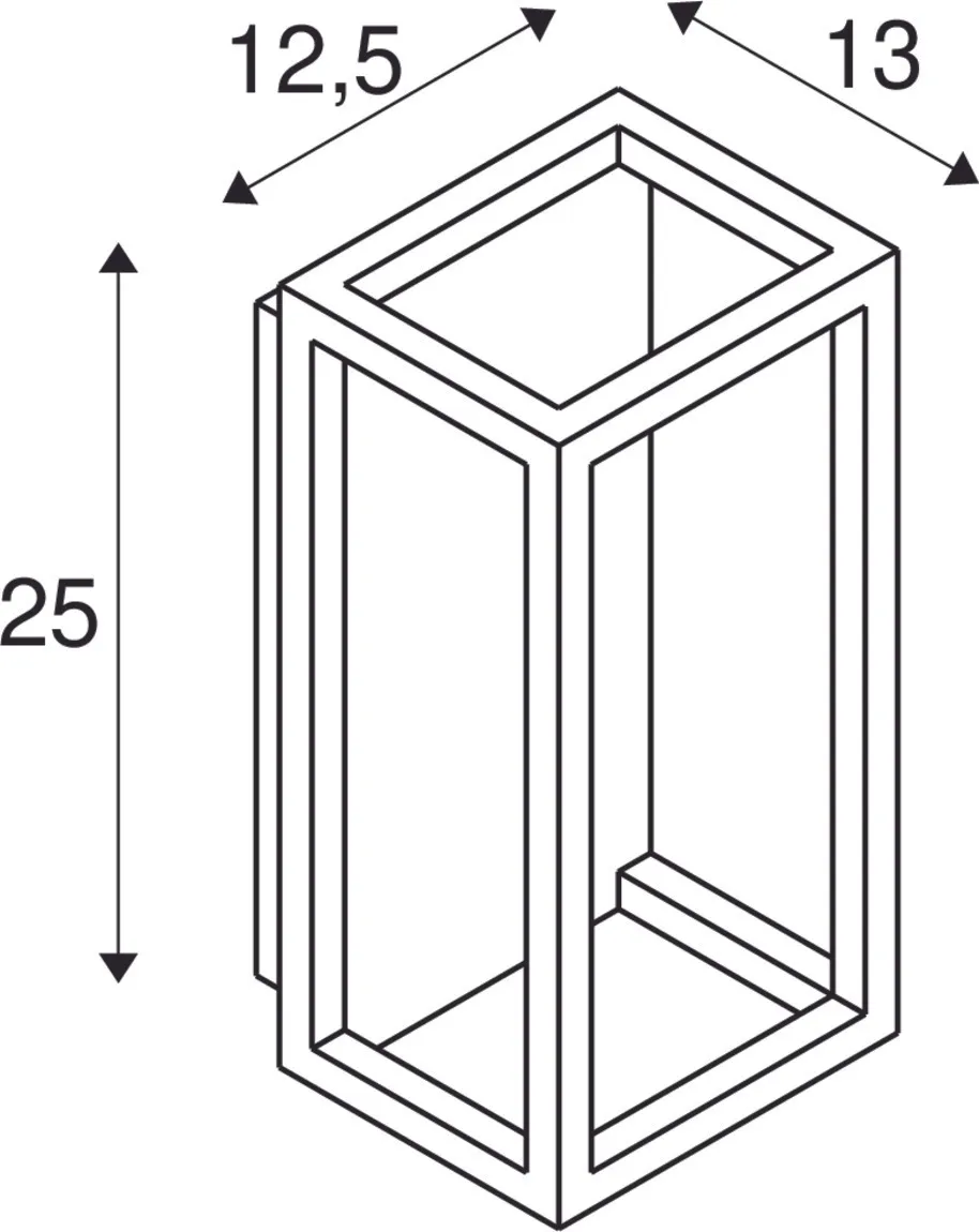 QUADRULO LED WL , wandopbouwarmatuur voor buiten, antraciet