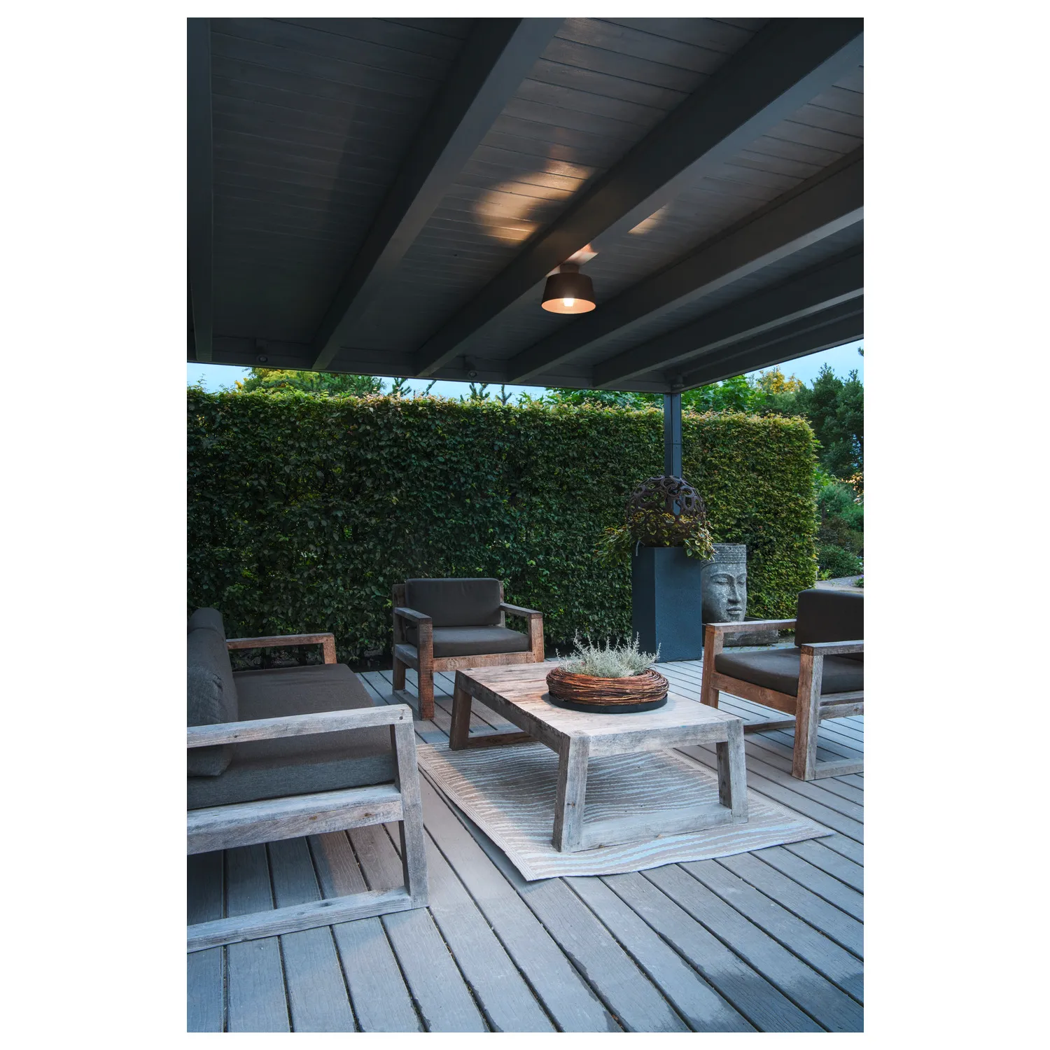 PHOTONI, plafondopbouwarmatuur, conisch, 1 x max. 13 W, E27, zwart