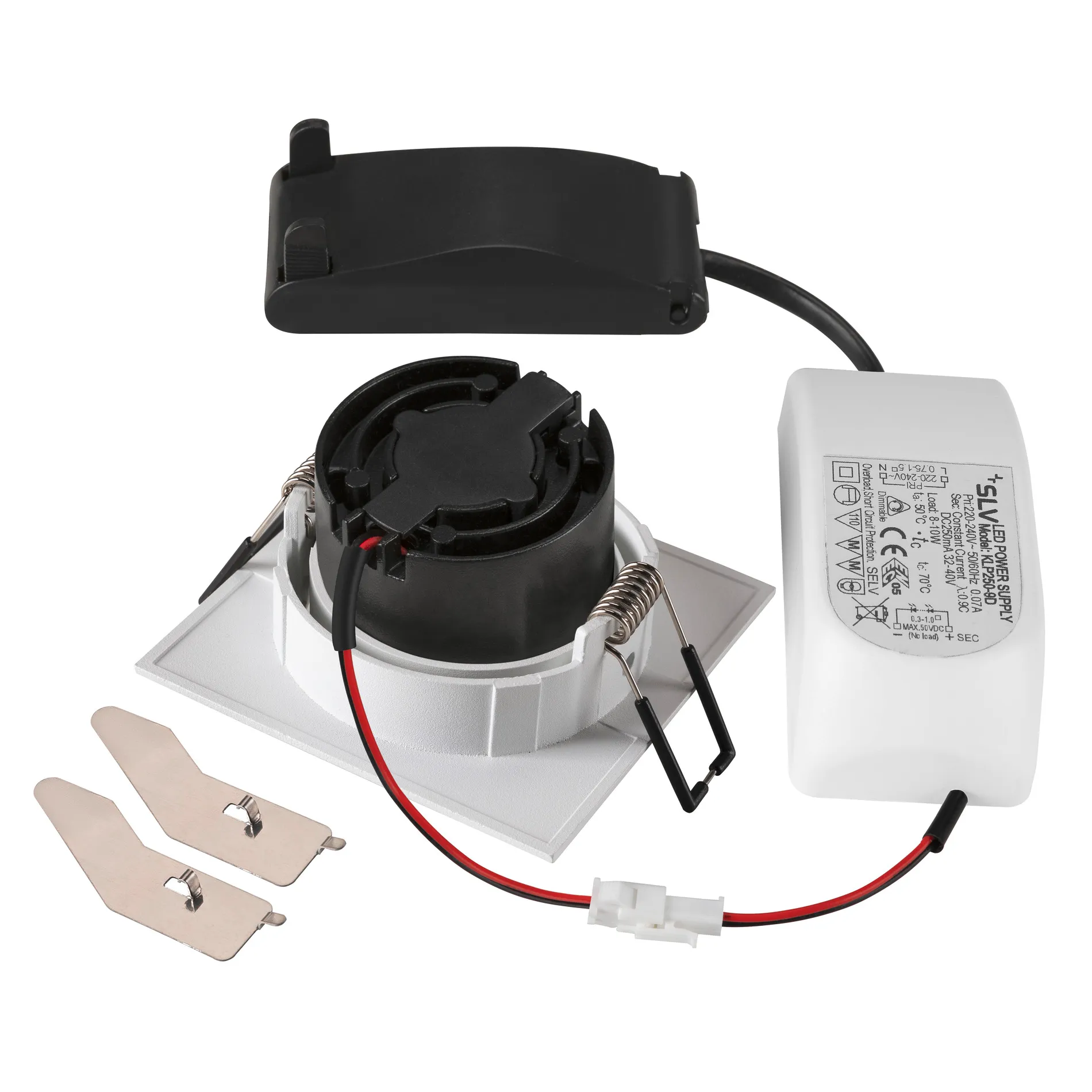 NEW TRIA® 68, plafondinbouwlamp, 1800-3000K, 60°, IP20, vierkant, wit