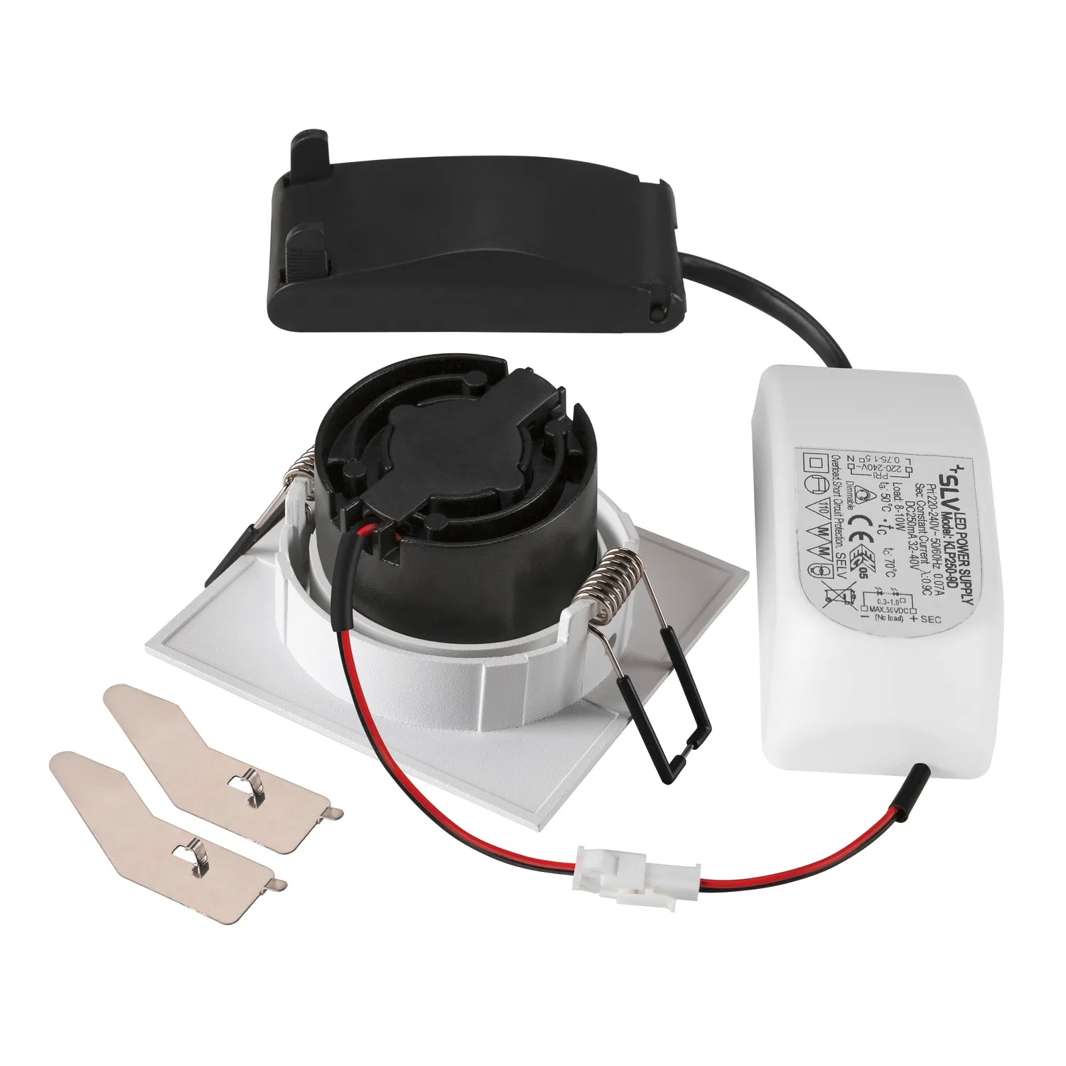 NEW TRIA® 68, plafondinbouwlamp, 1800-3000K, 60°, IP20, vierkant, wit