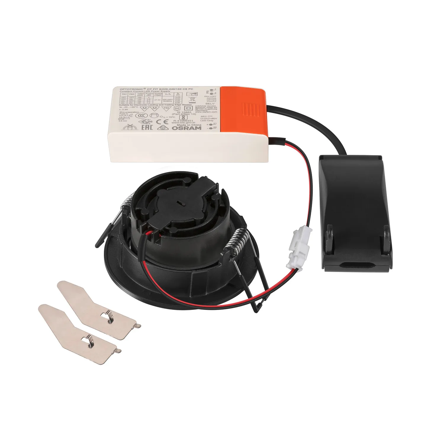 NEW TRIA® UNIVERAL 68, plafondinbouwlamp, 2500/3000/4000K, 38°, IP20,