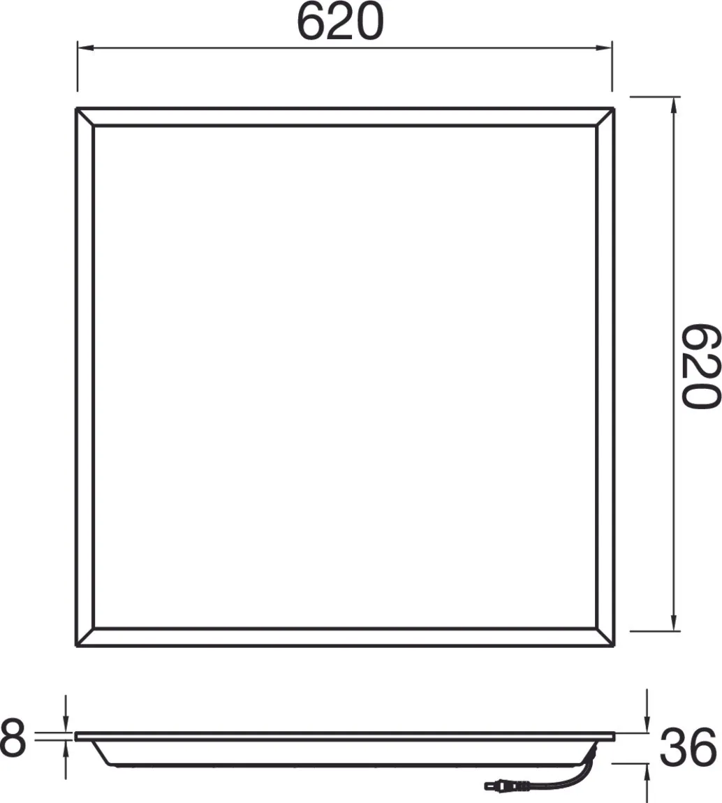 PANEL P, 625 45 830 WB UGR19 ML DALI WH