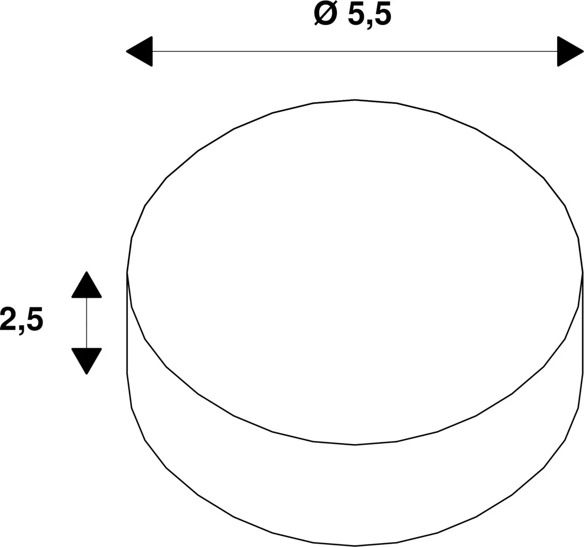Led voeding 12V, 24W, rond