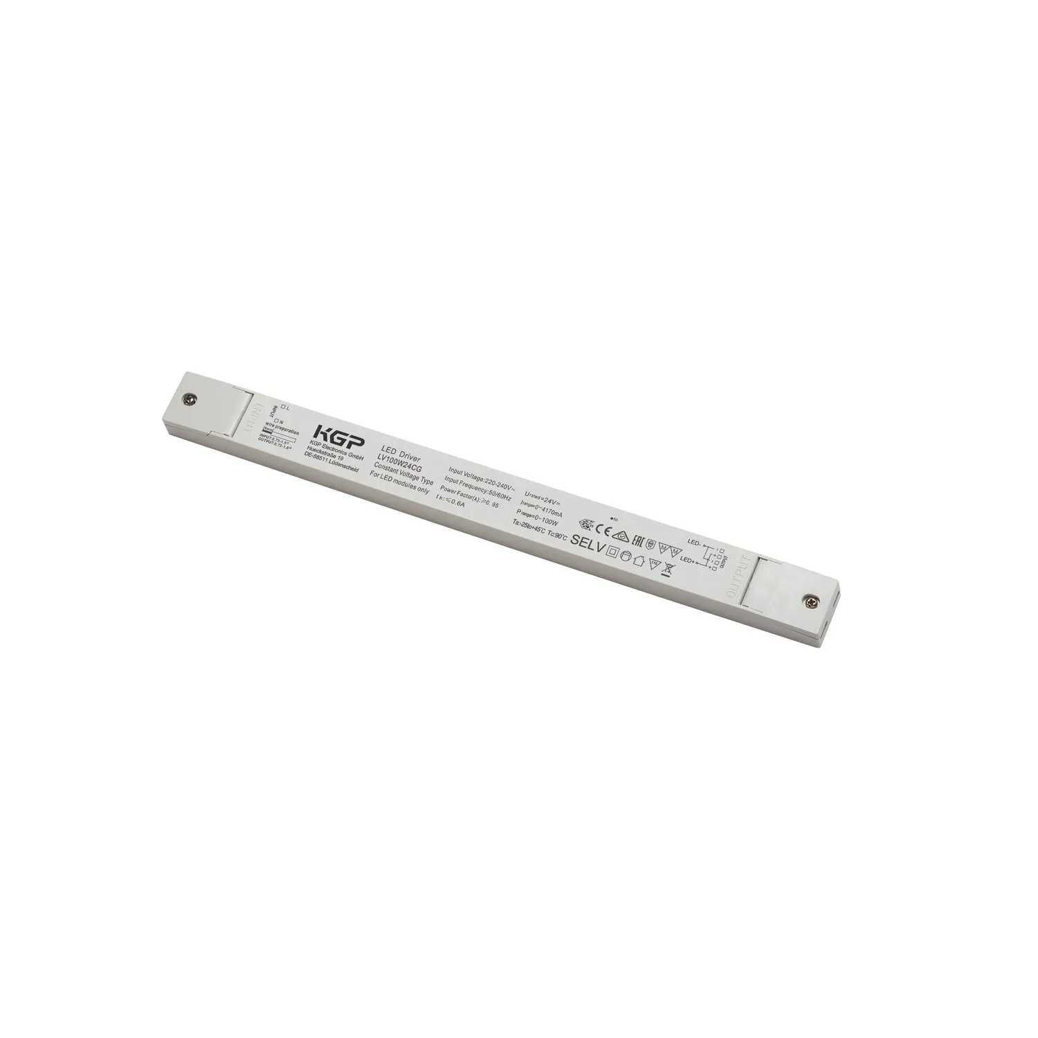 LED-voeding 100W 24V wit