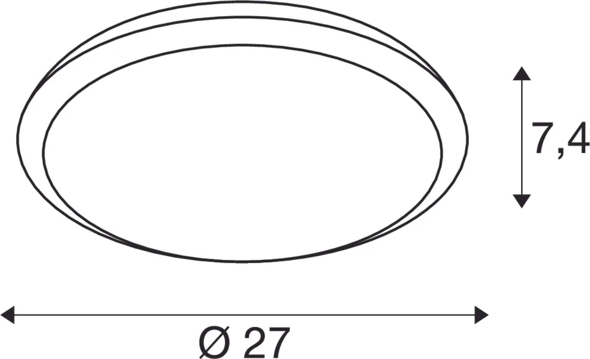 RUBA 27 CW, Outdoor led wand- und plafondopbouwlamp wit CCT-switch 300