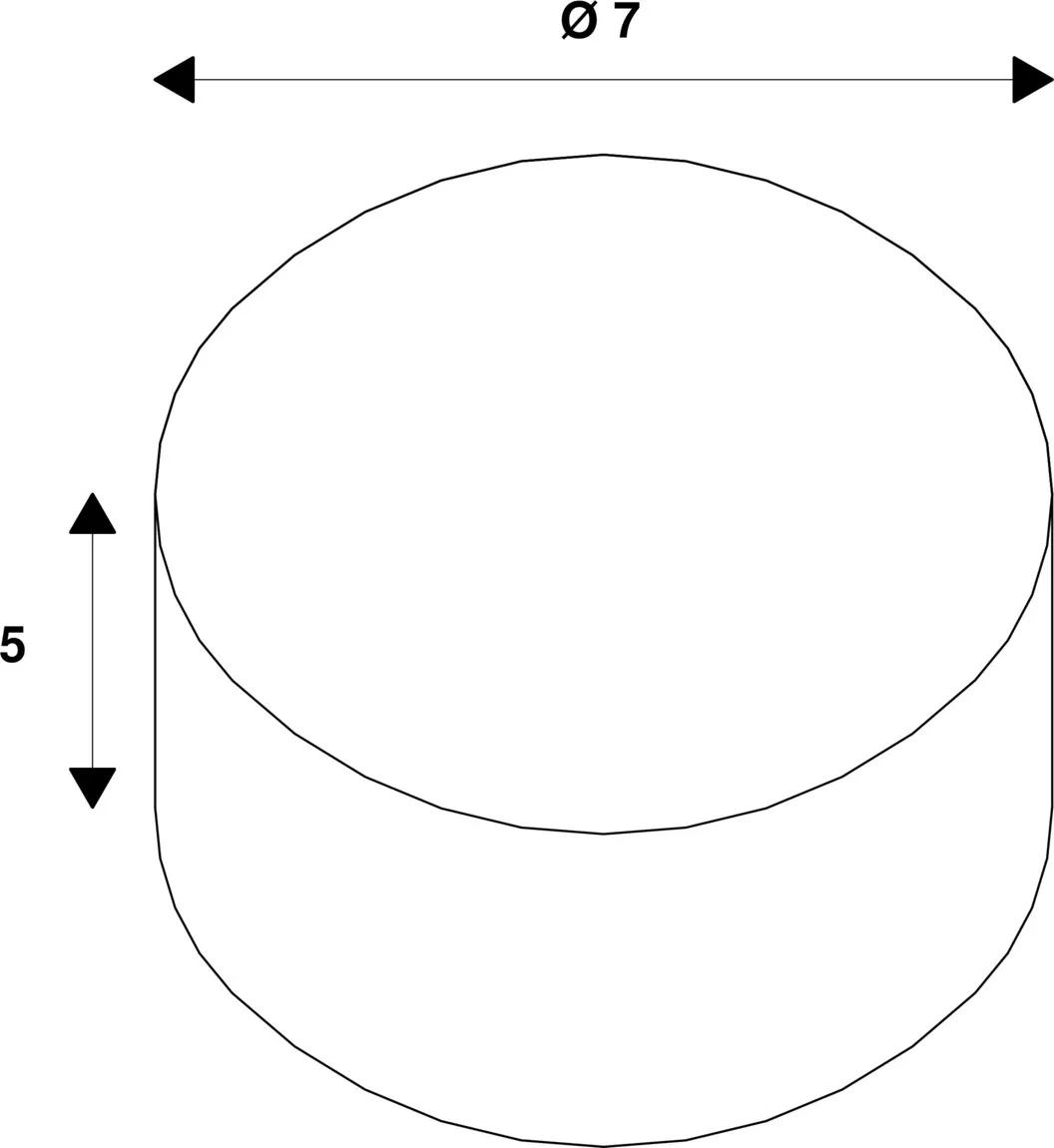 NEW TRIA®, led module, rond, 3000K, 60°, FASE, zwart
