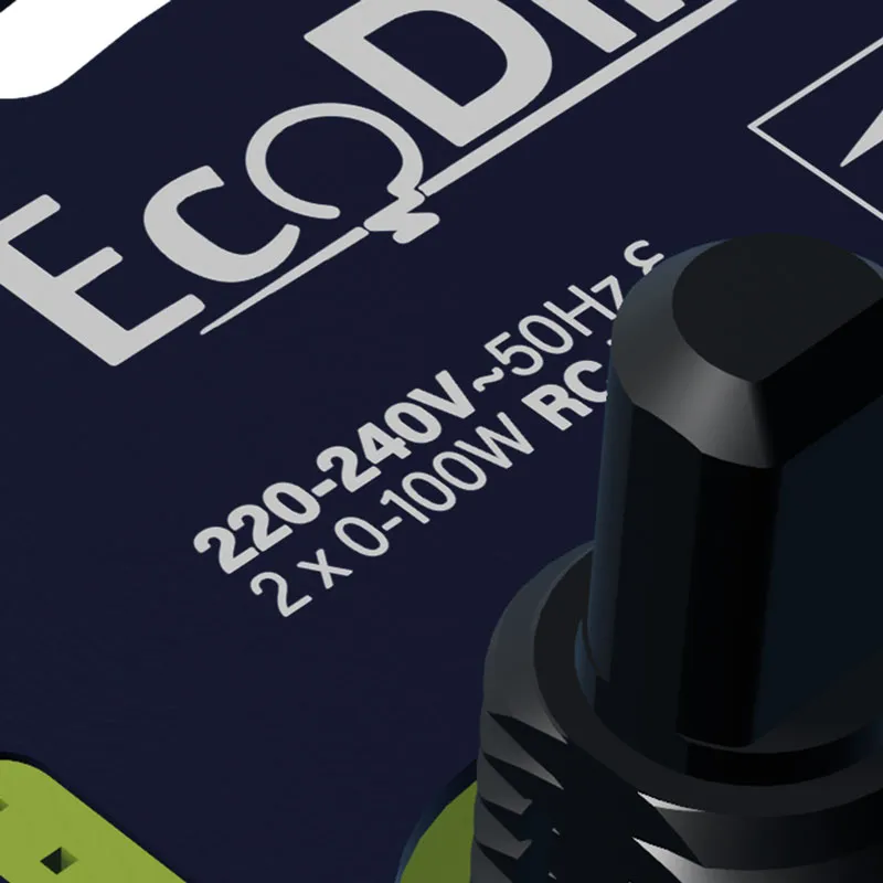 ECO-DIM.05 WiFi led dimmer duo 2x0-100W fase afsnijding (RC)