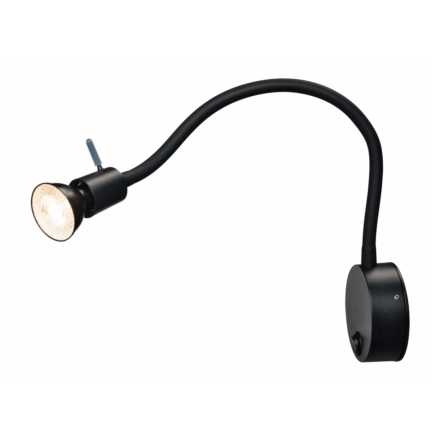 DIO FLEX PLATE QPAR51 WL, wandopbouwarmatuur voor binnen, zwart