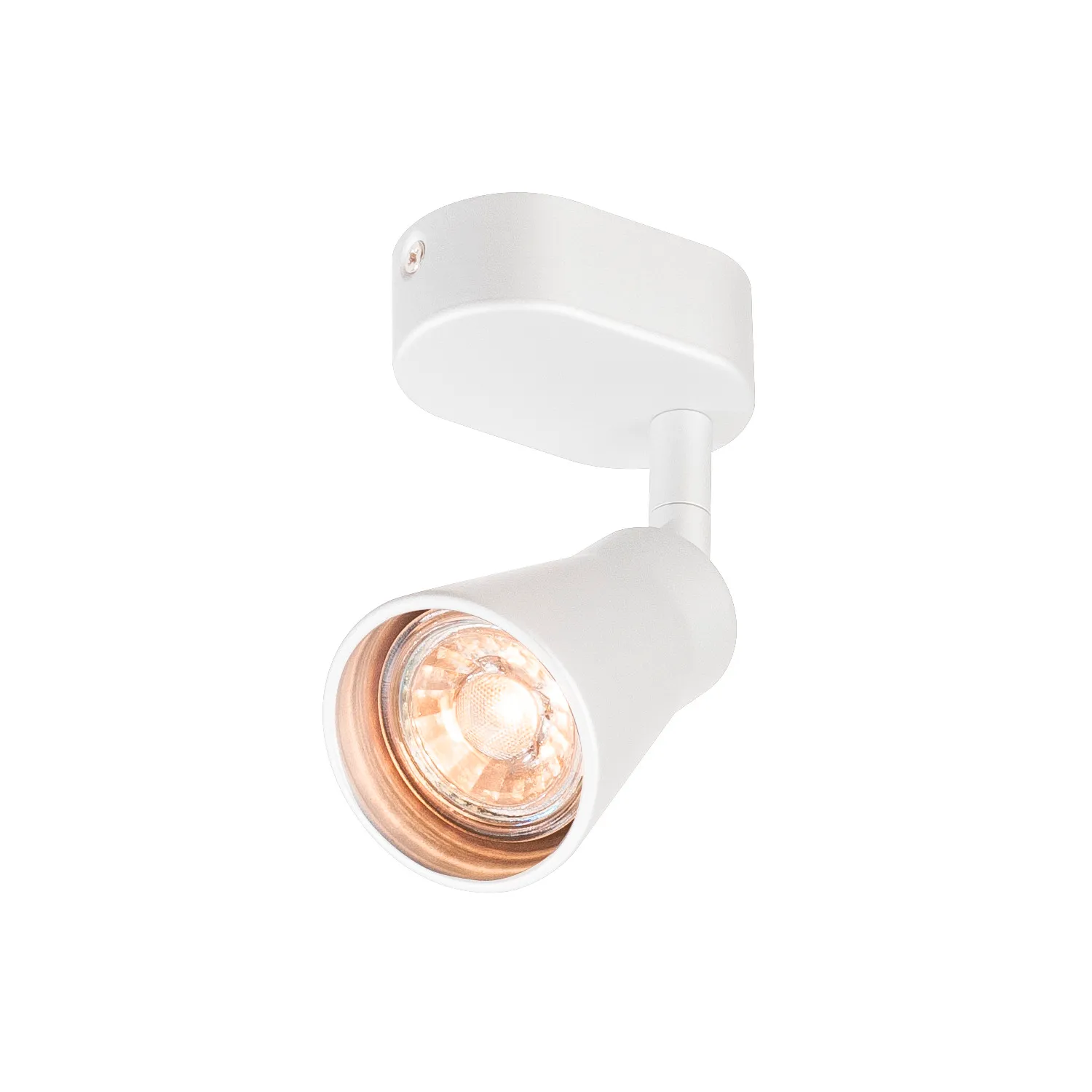 AVO CW Single, indoor wand- en plafondopbouwlamp, QPAR51, wit, max. 50