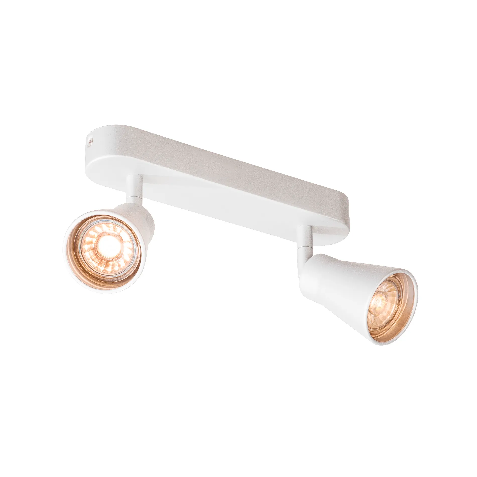 AVO CW Double, indoor wand- en plafondopbouwlamp, QPAR51, wit, max. 50