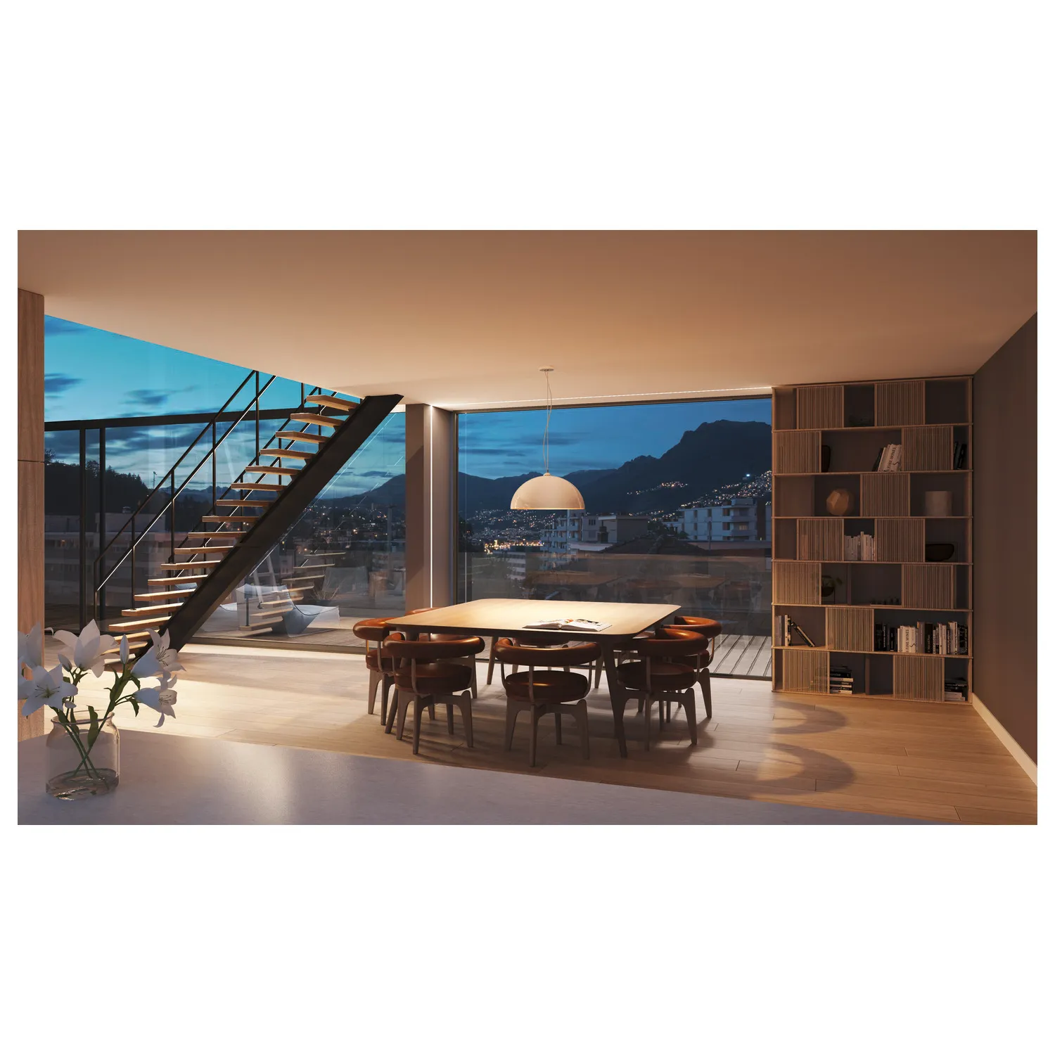 GRAZIA 10 kunststof afdekking, vlakke uitvoering, 2 m, gesatineerd