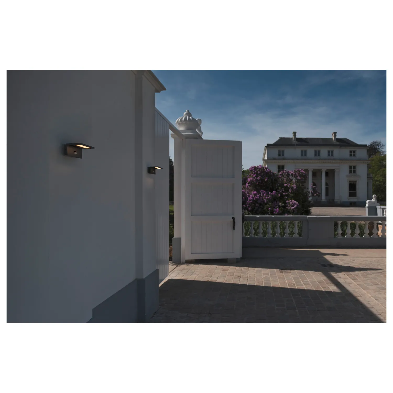 ANGOLUX SENSOR WL, led outdoor wandopbouwlamp, IP54, antraciet, 3000K