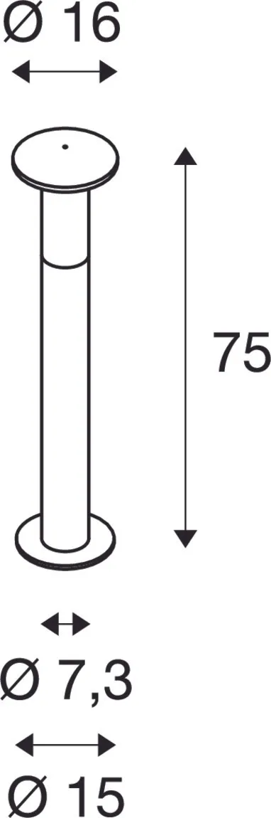 ALPA MUSHROOM 75, steengrijs, E27 Energy Saver, max. 24W, IP55