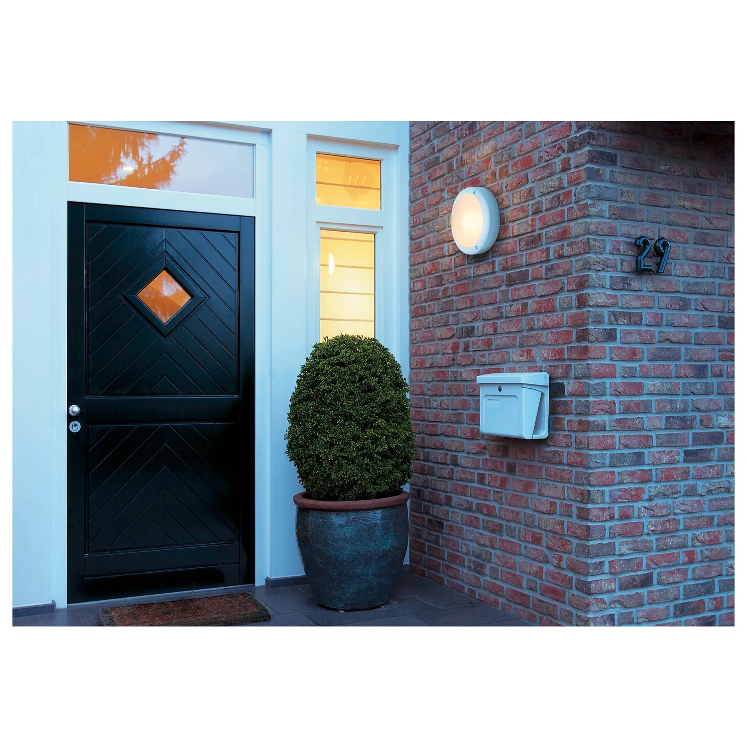 BULAN, plafondarmatuur, rond , wit, E14, max. 60W, gesatineerd glas