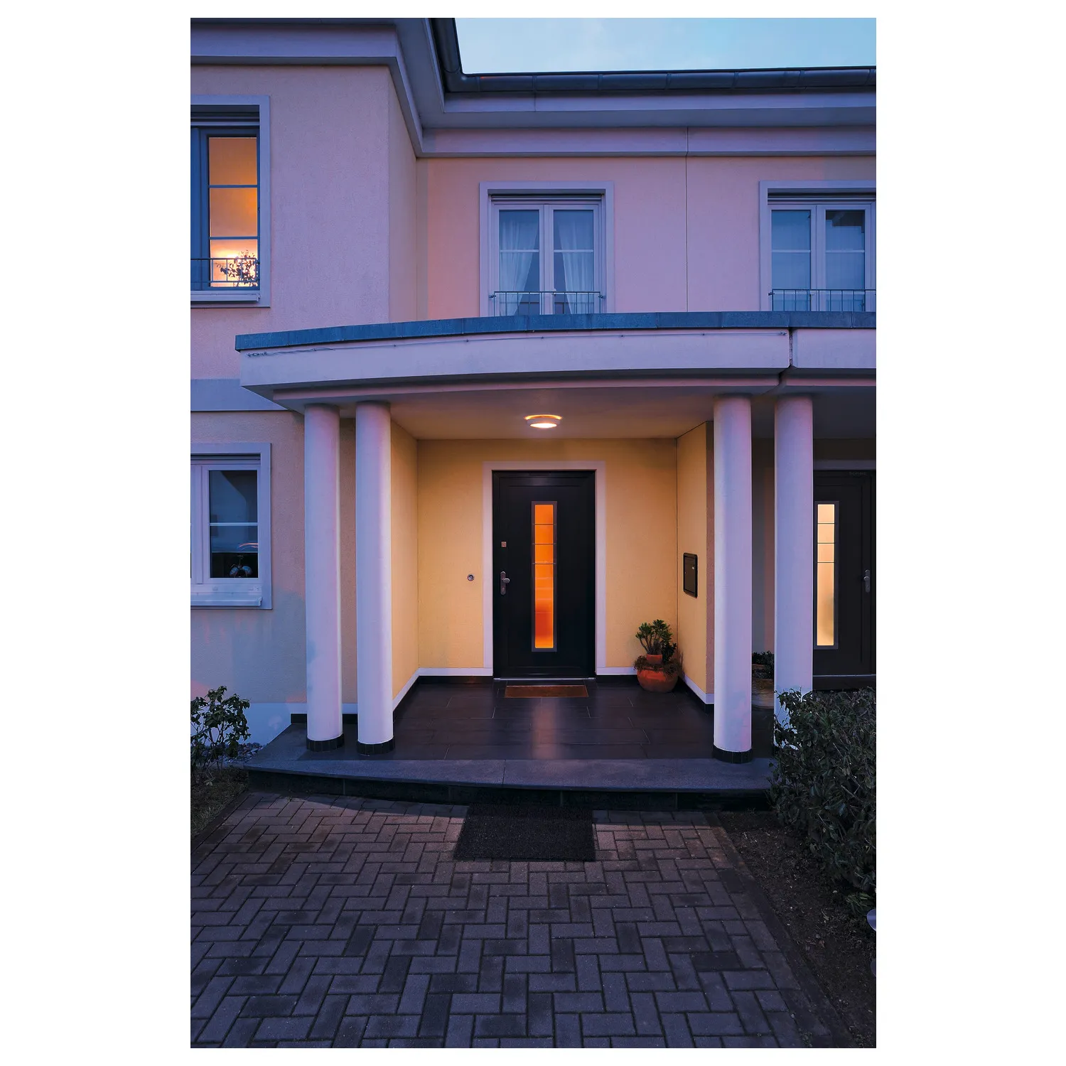 BULAN, plafondarmatuur, rond , wit, E14, max. 60W, gesatineerd glas