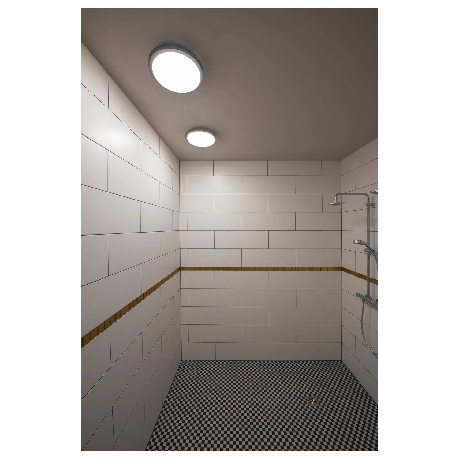 AINOS, plafondarmatuur, led, 3000 K, rond, antraciet, met sensor