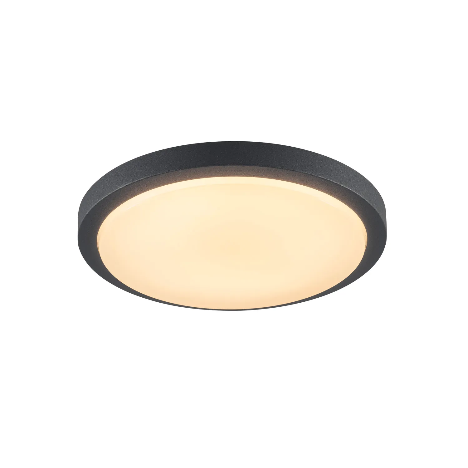 AINOS, plafondarmatuur, led, 3000 K, rond, antraciet, met sensor