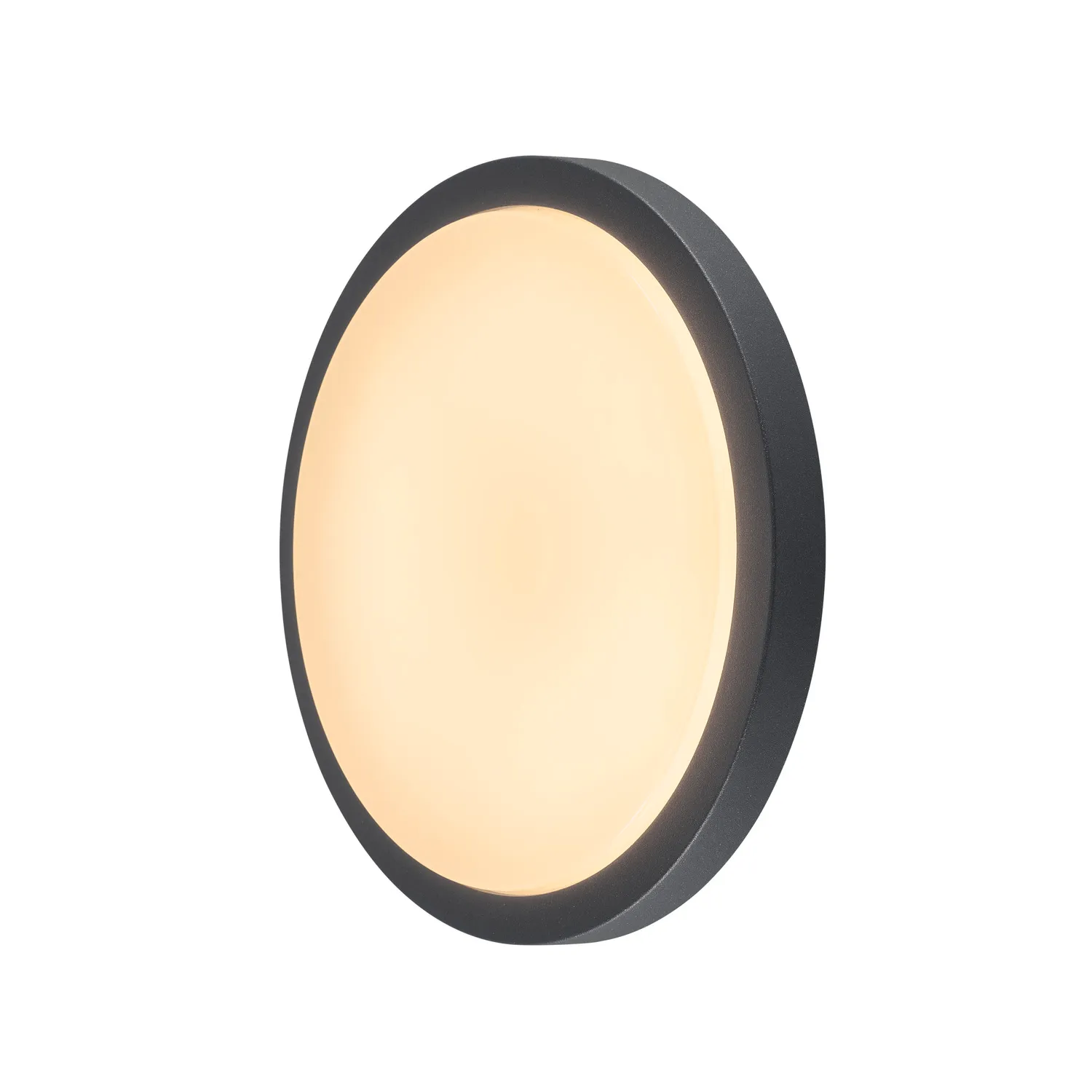 AINOS, plafondarmatuur, led, 3000 K, rond, antraciet, met sensor