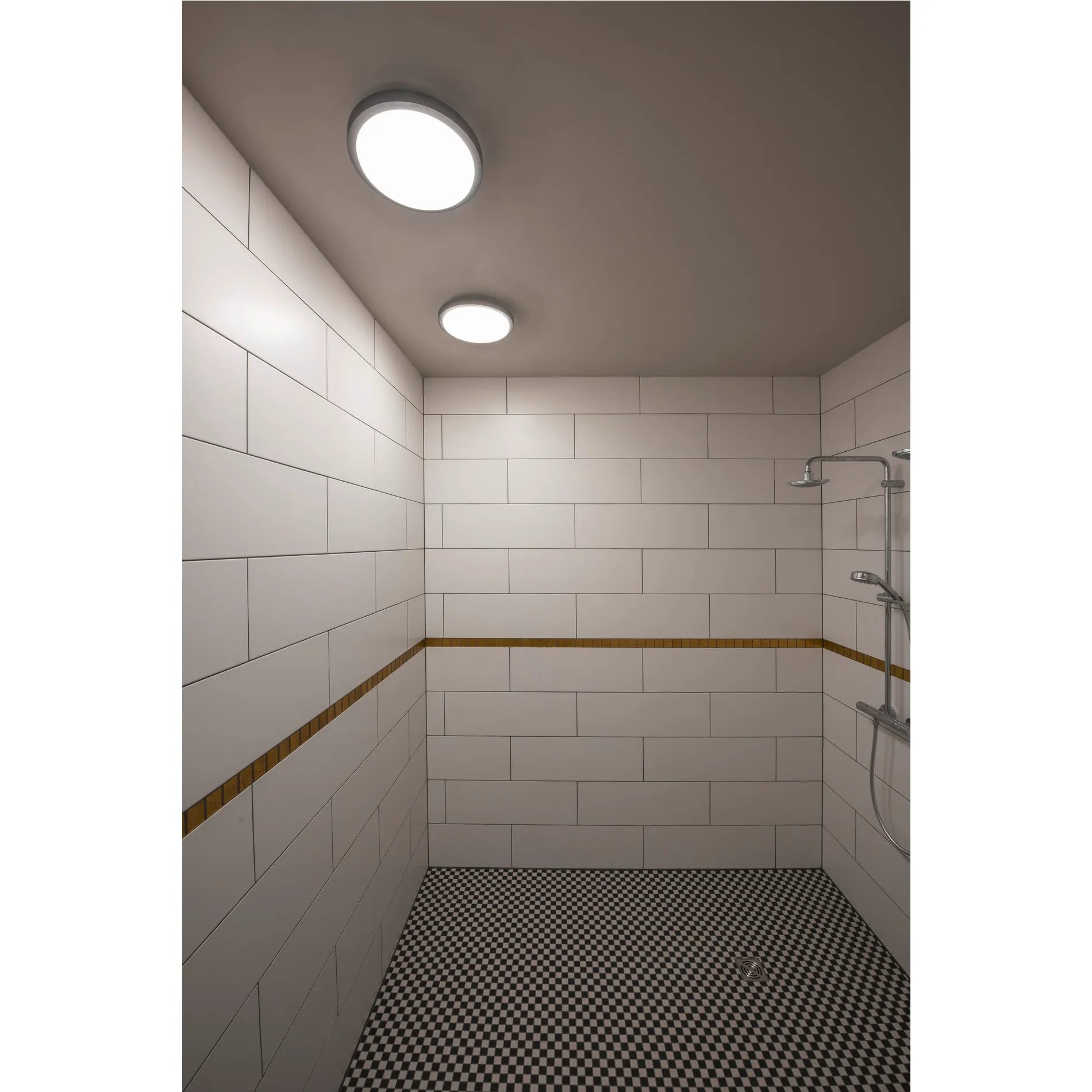 AINOS, plafondarmatuur, led, 3000 K, rond, antraciet, met sensor