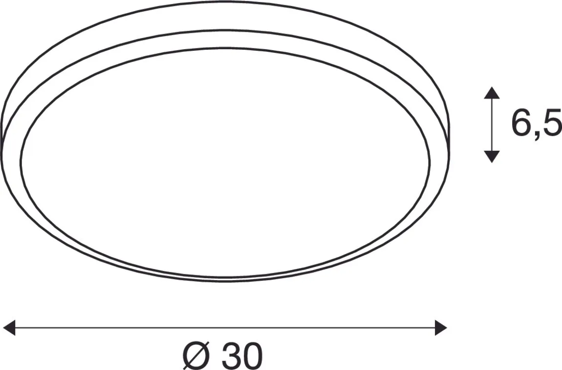 AINOS, plafondarmatuur, led, 3000 K, rond, antraciet, met sensor
