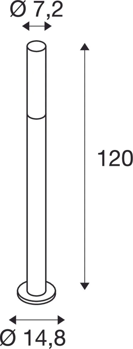 APONI 120 LED Outdoor staande lamp, antraciet, 3000K, IP65