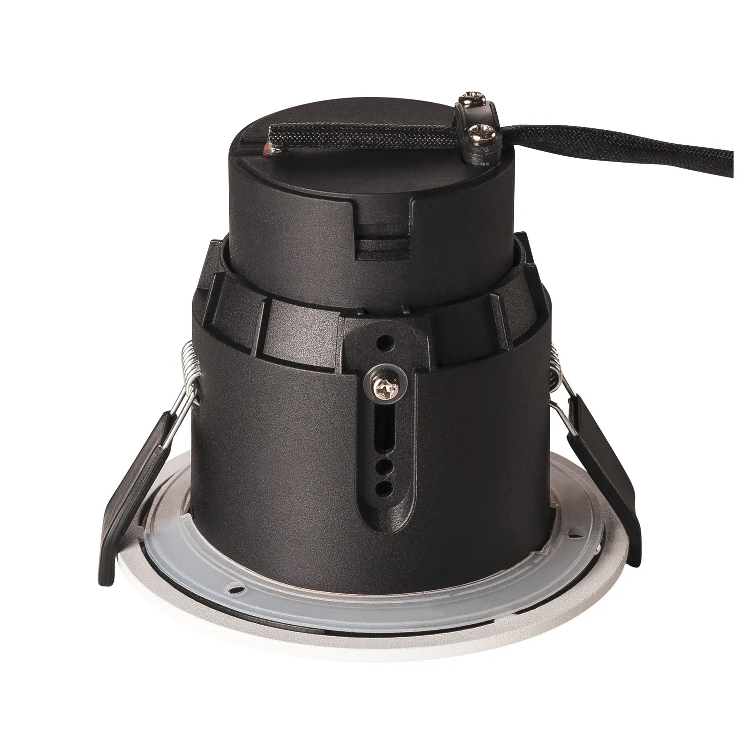 VARU QPAR51 DL, plafondinbouwarmatuur voor buiten, zwart/wit, IP20/65