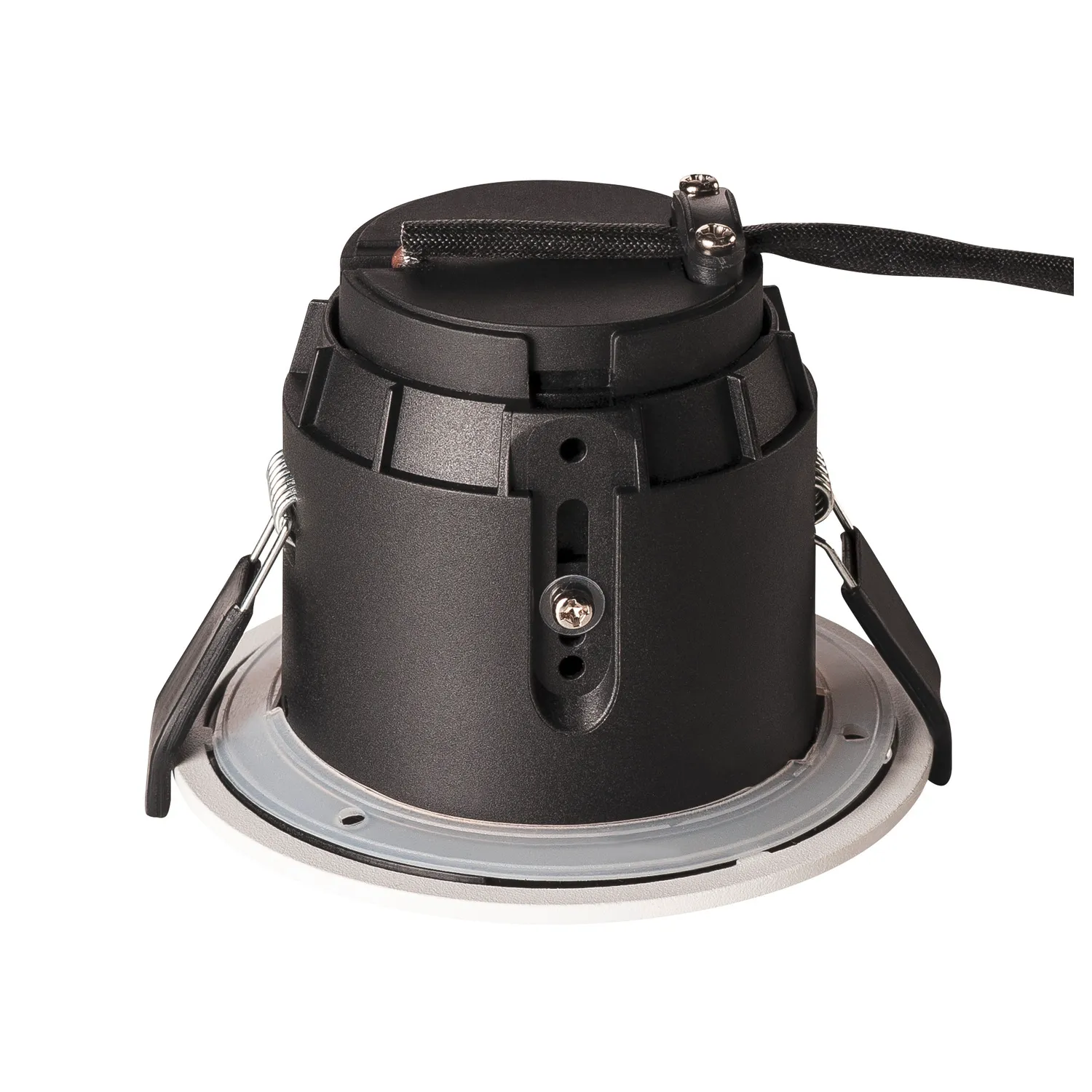 VARU QPAR51 DL, plafondinbouwarmatuur voor buiten, zwart/wit, IP20/65