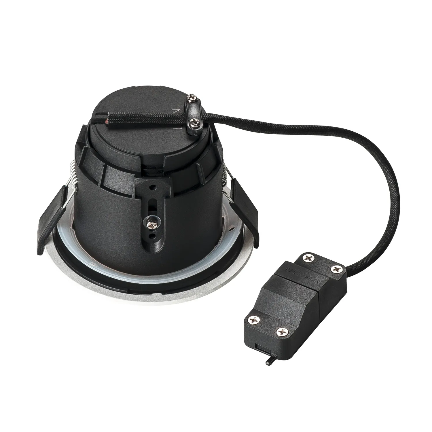 VARU QPAR51 DL, plafondinbouwarmatuur voor buiten, zwart/wit, IP20/65