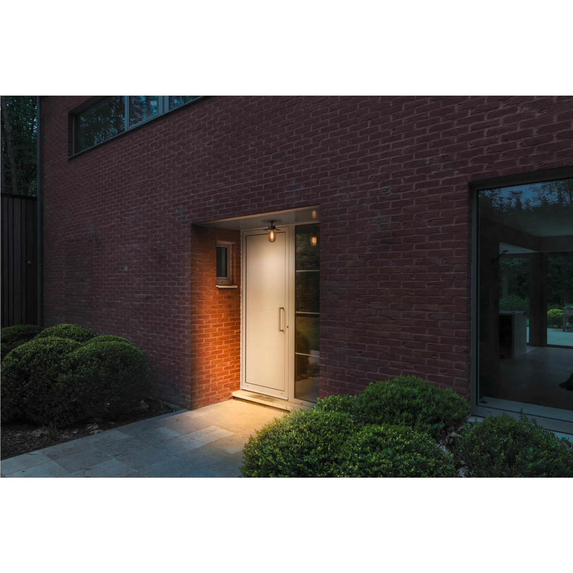 MOLAT E27 Outdoor plafondlamp, antraciet, max. 60W, IP44