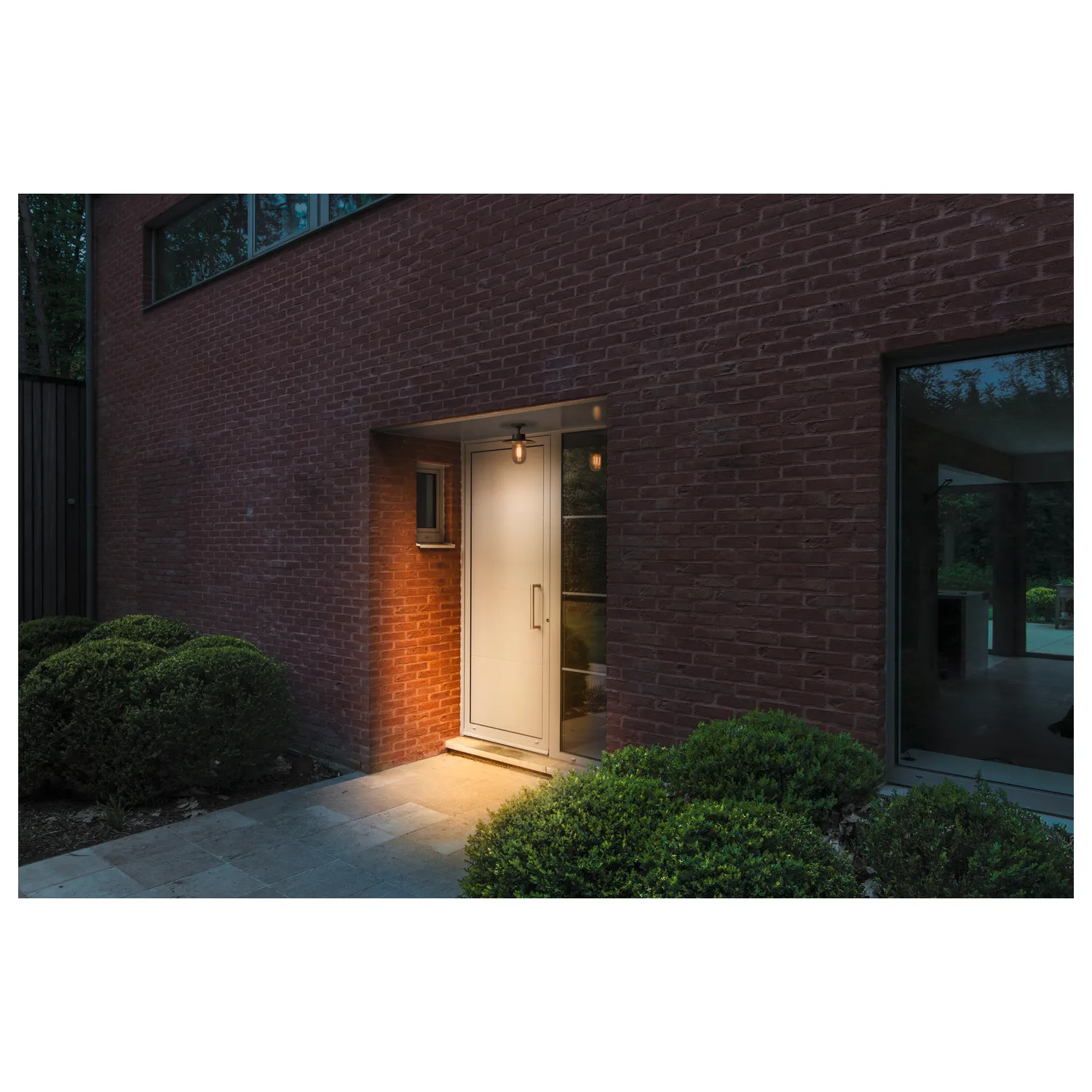 MOLAT E27 Outdoor plafondlamp, antraciet, max. 60W, IP44