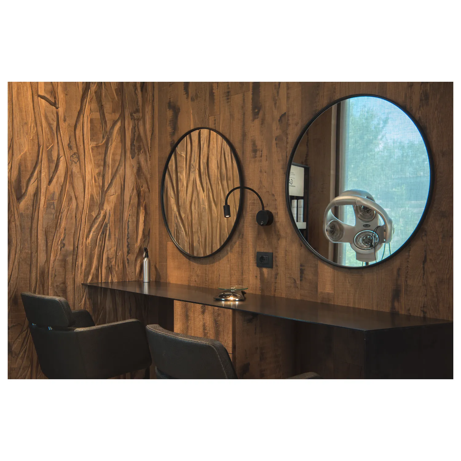 DIO FLEX PLATE LED, led indoor wandopbouwlamp, zwart, 3000K