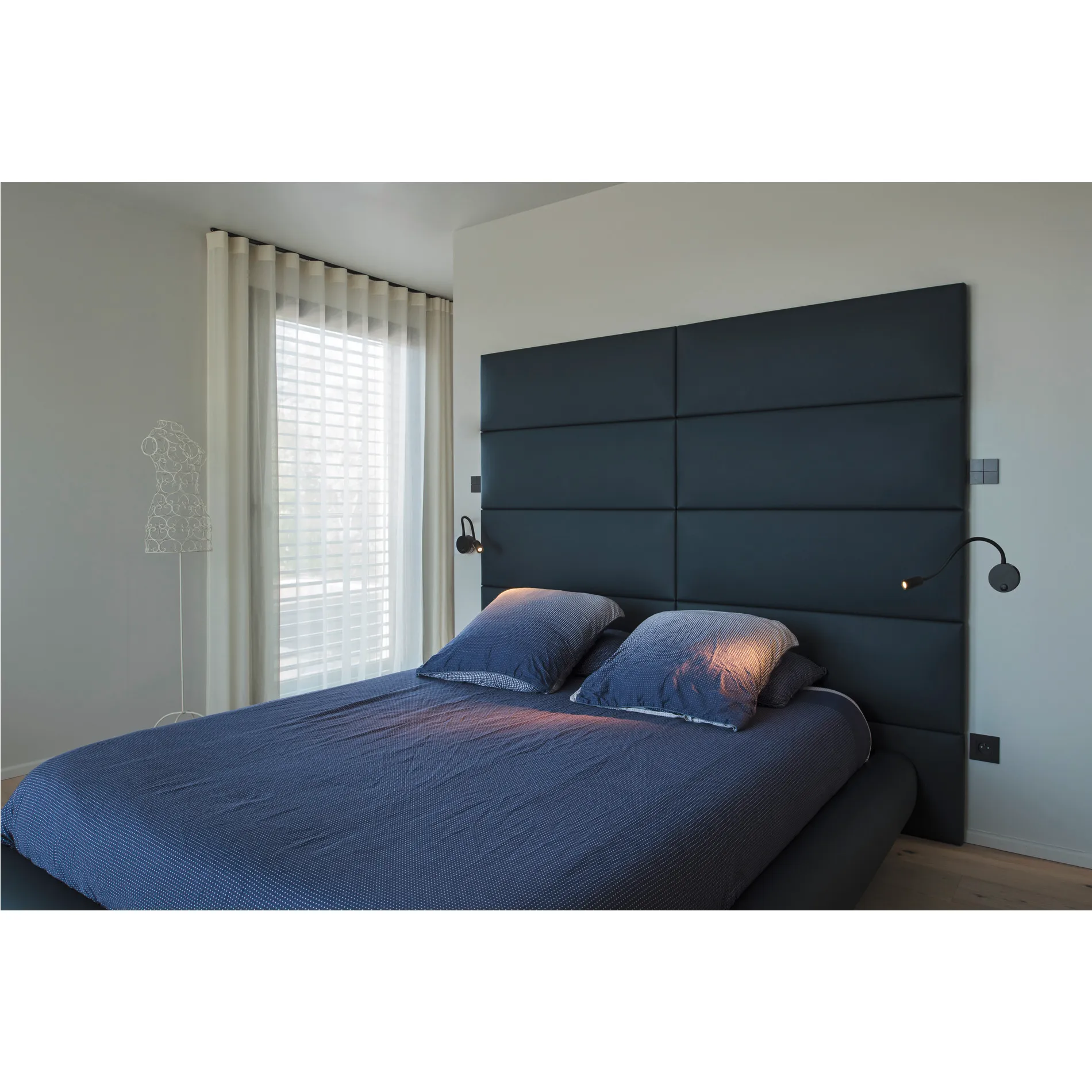 DIO FLEX PLATE LED, led indoor wandopbouwlamp, zwart, 3000K