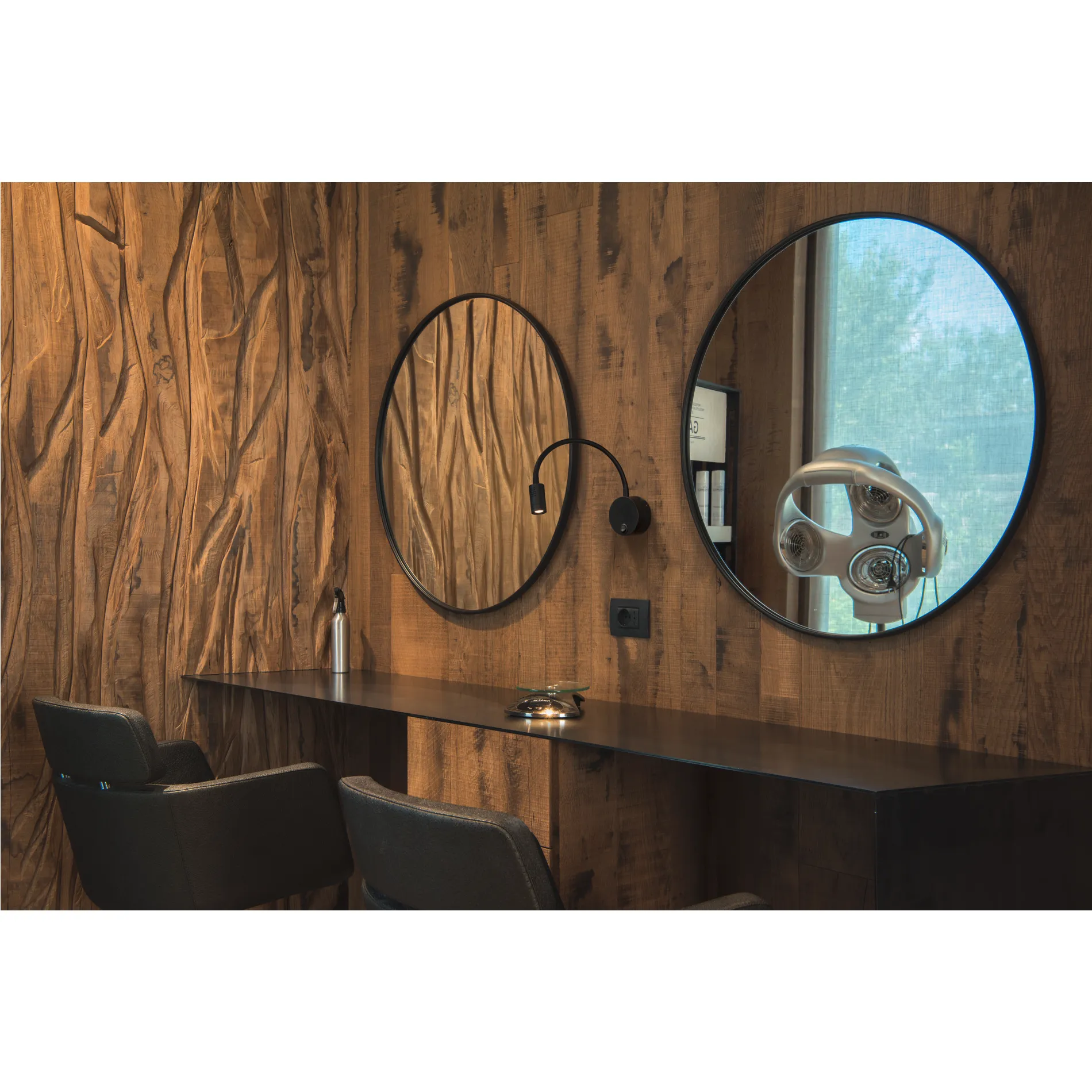 DIO FLEX PLATE LED, led indoor wandopbouwlamp, zwart, 3000K