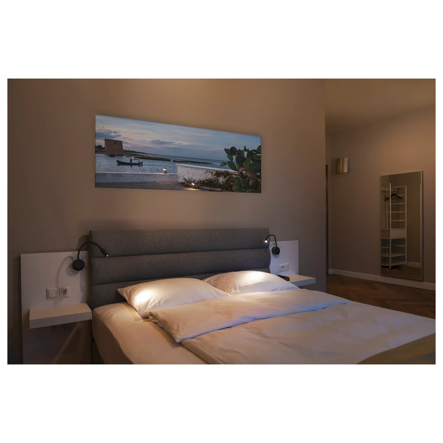 DIO FLEX PLATE LED, led indoor wandopbouwlamp, zwart, 2700K