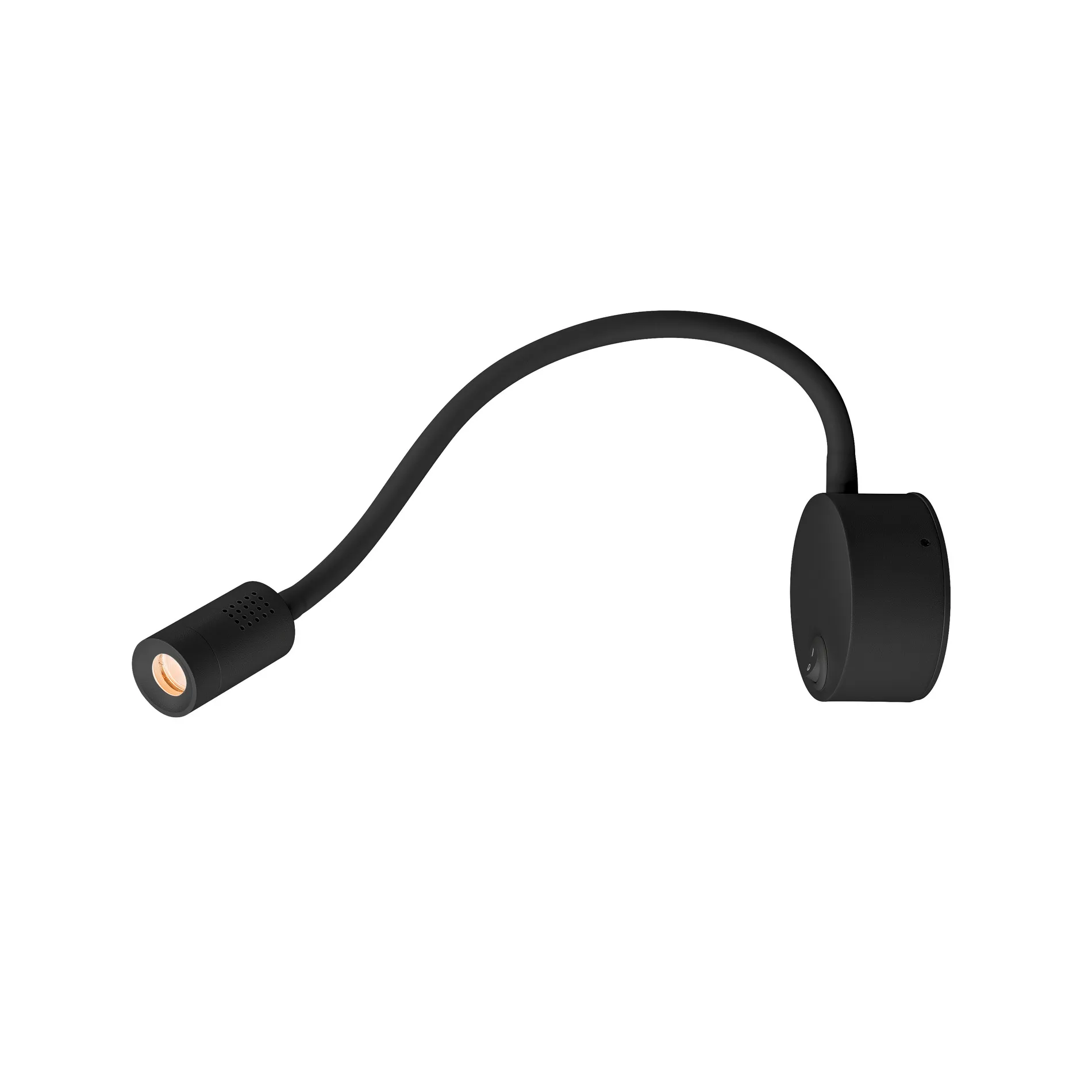 DIO FLEX PLATE LED, led indoor wandopbouwlamp, zwart, 2700K