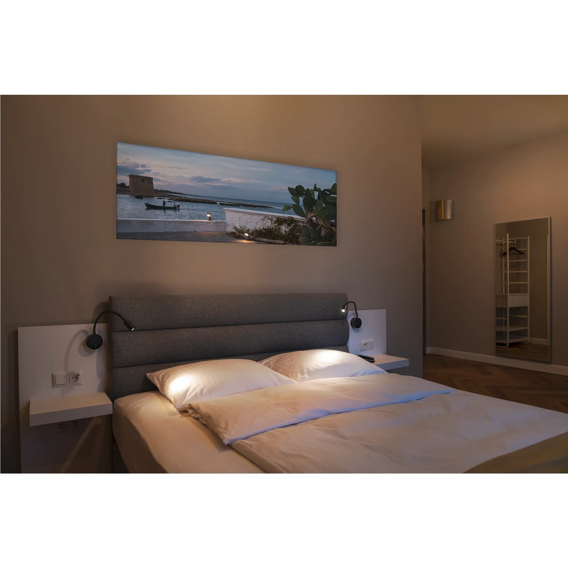 DIO FLEX PLATE LED, led indoor wandopbouwlamp, zwart, 2700K