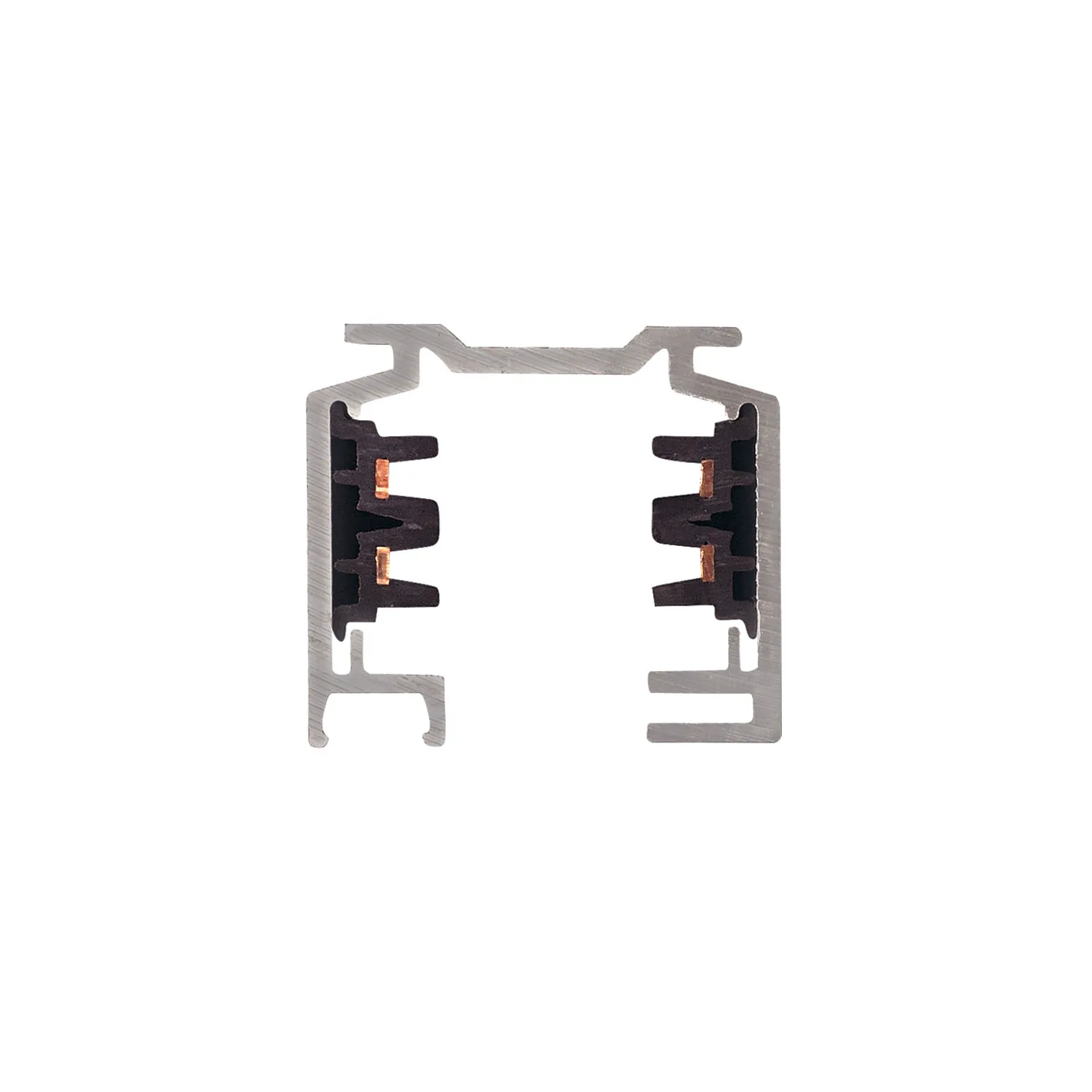 EUTRAC 3-fasen stroomrail, verkeerswit, 3m