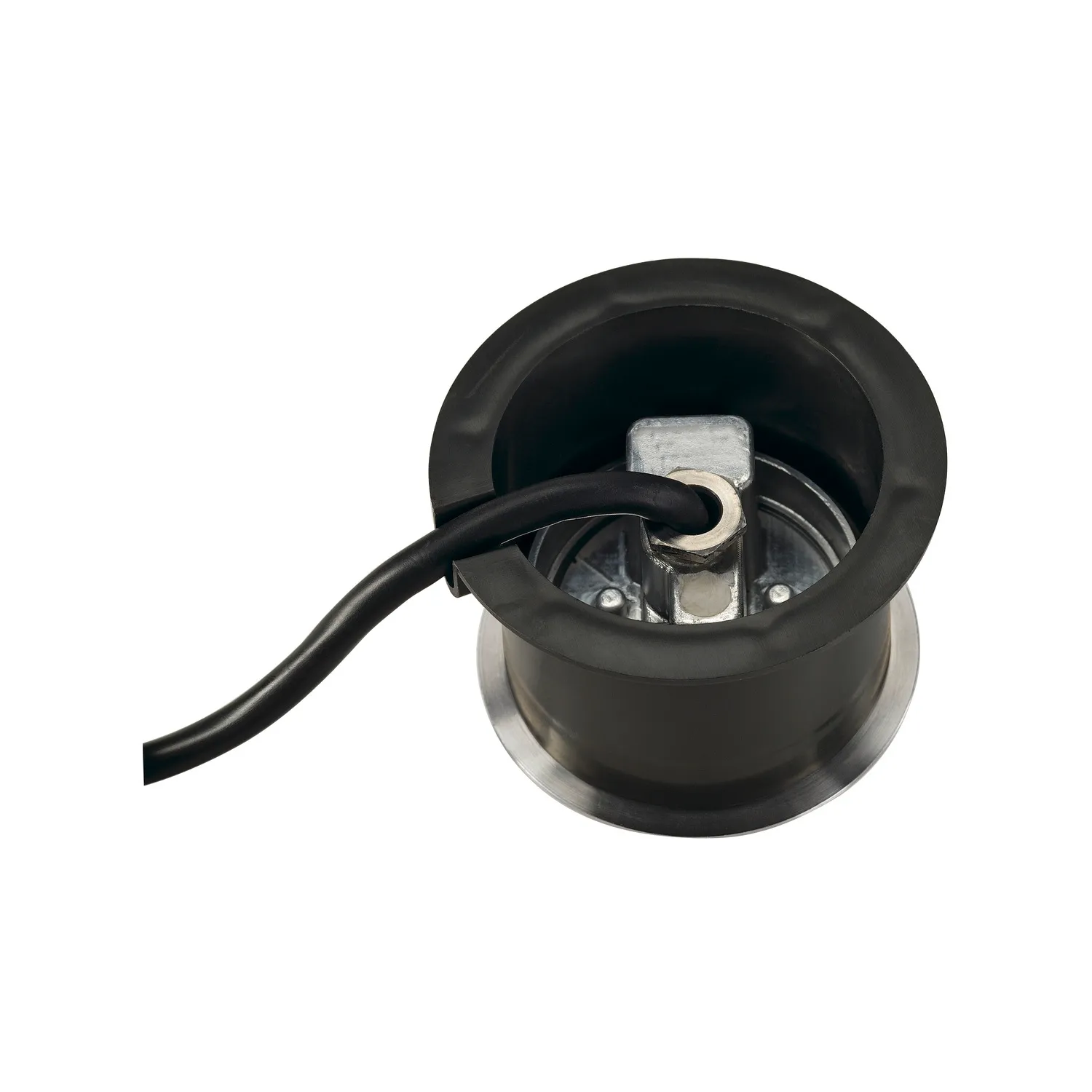 DASAR FLAT 230V LED, inbouw grondspot, rond, 3,5W LED, warmwit, inox c