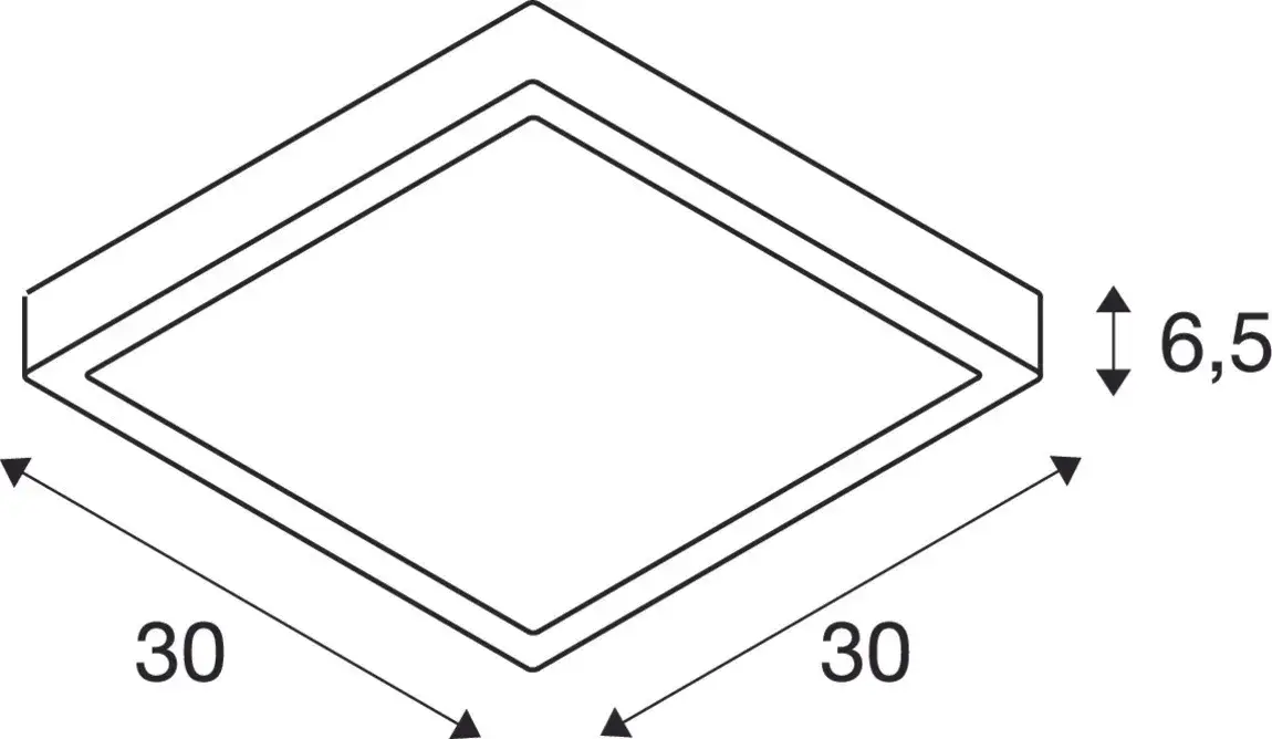 AINOS SQUARE SENSOR Outdoor LED wand- en plafondopbouwarmatuur wit CCT
