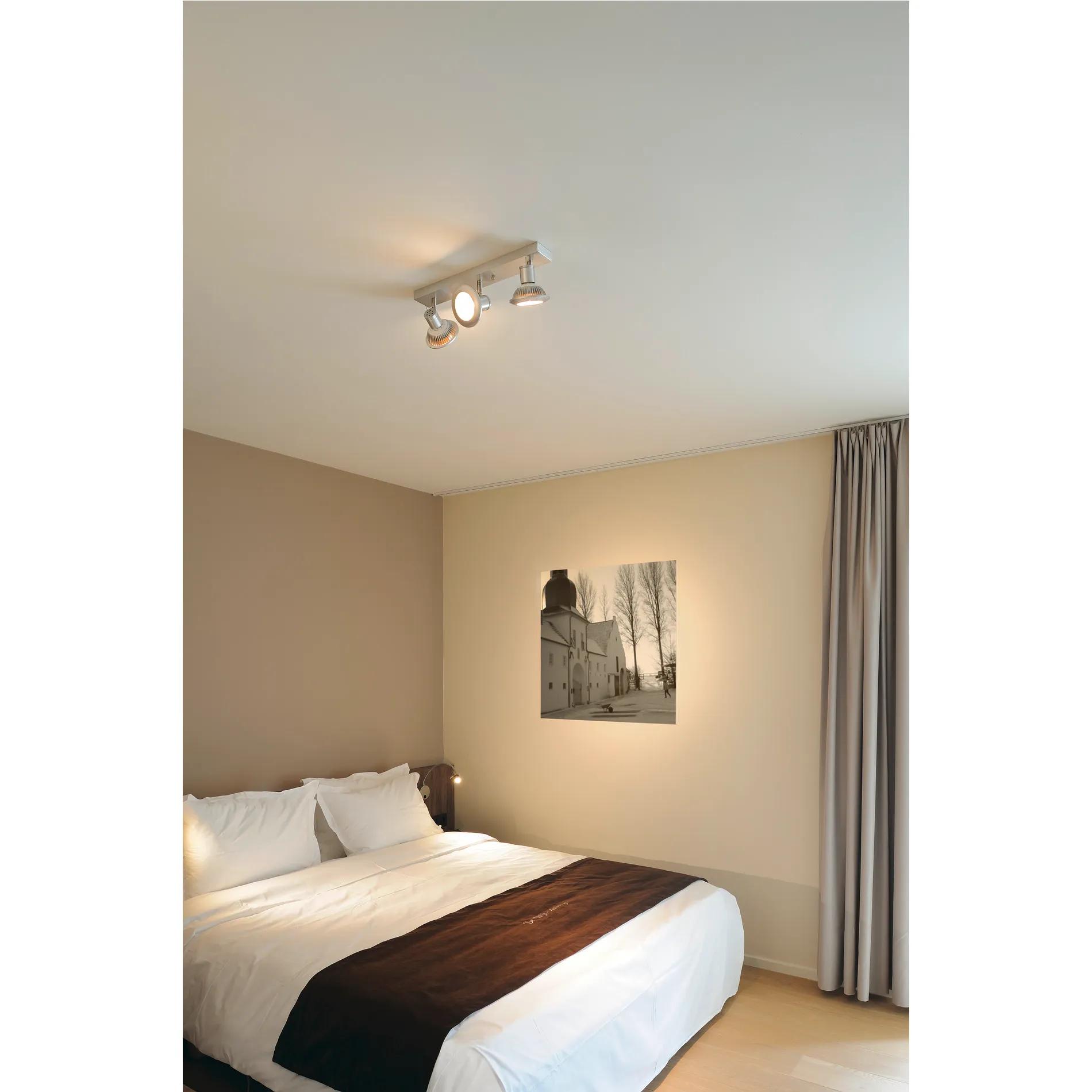 DIO FLEX PLATE-wandlamp, chroom, GU10, max. 50 W