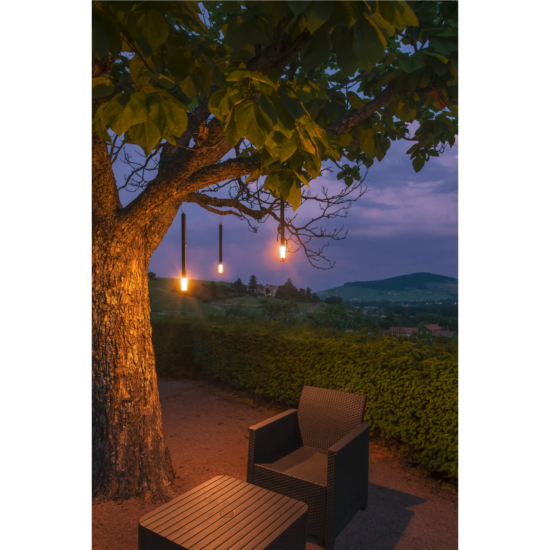 TAHA armaturenset, accu, IP65, 2700K, dimbaar, zwart