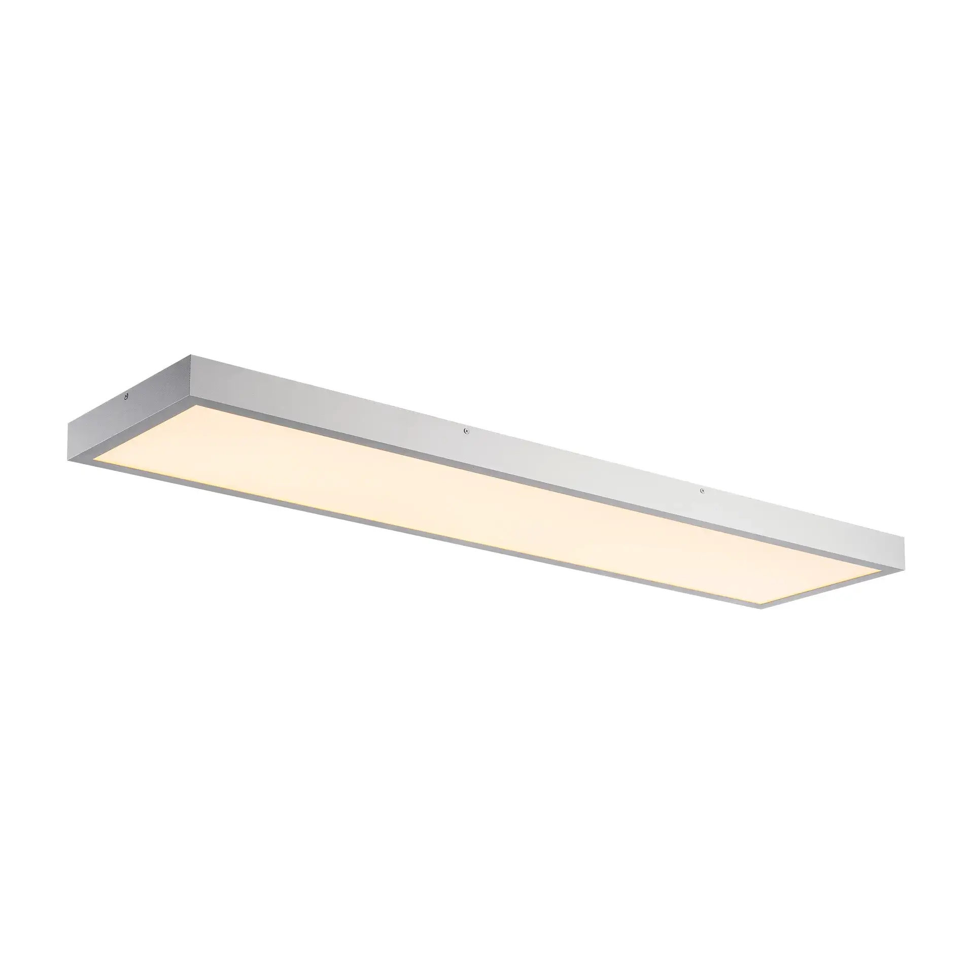 PANEL 1200x300mm led indoor plafondopbouwlamp, 3000K, zilvergrijs