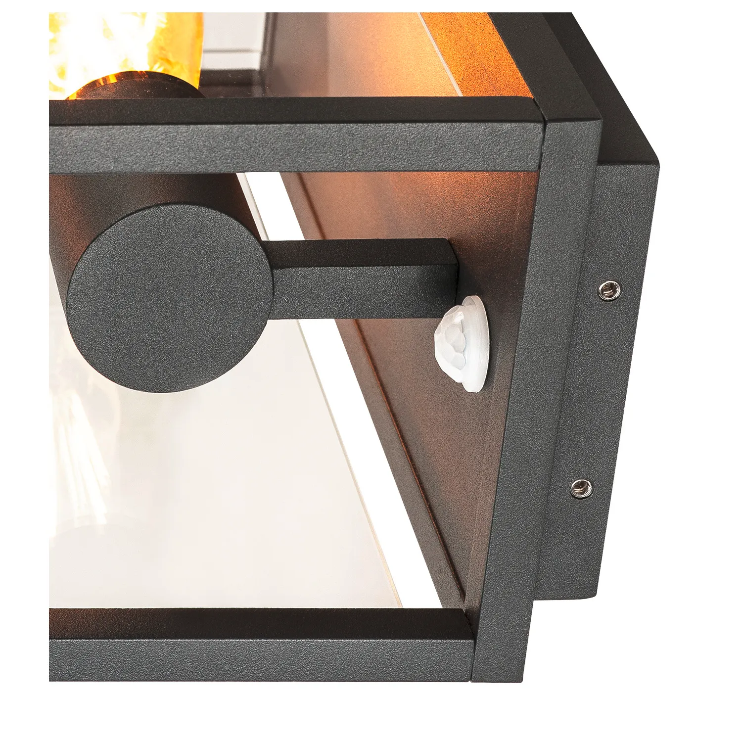 QUADRULO SENSOR WL E27, wandopbouwarmatuur voor buiten, antraciet, inc