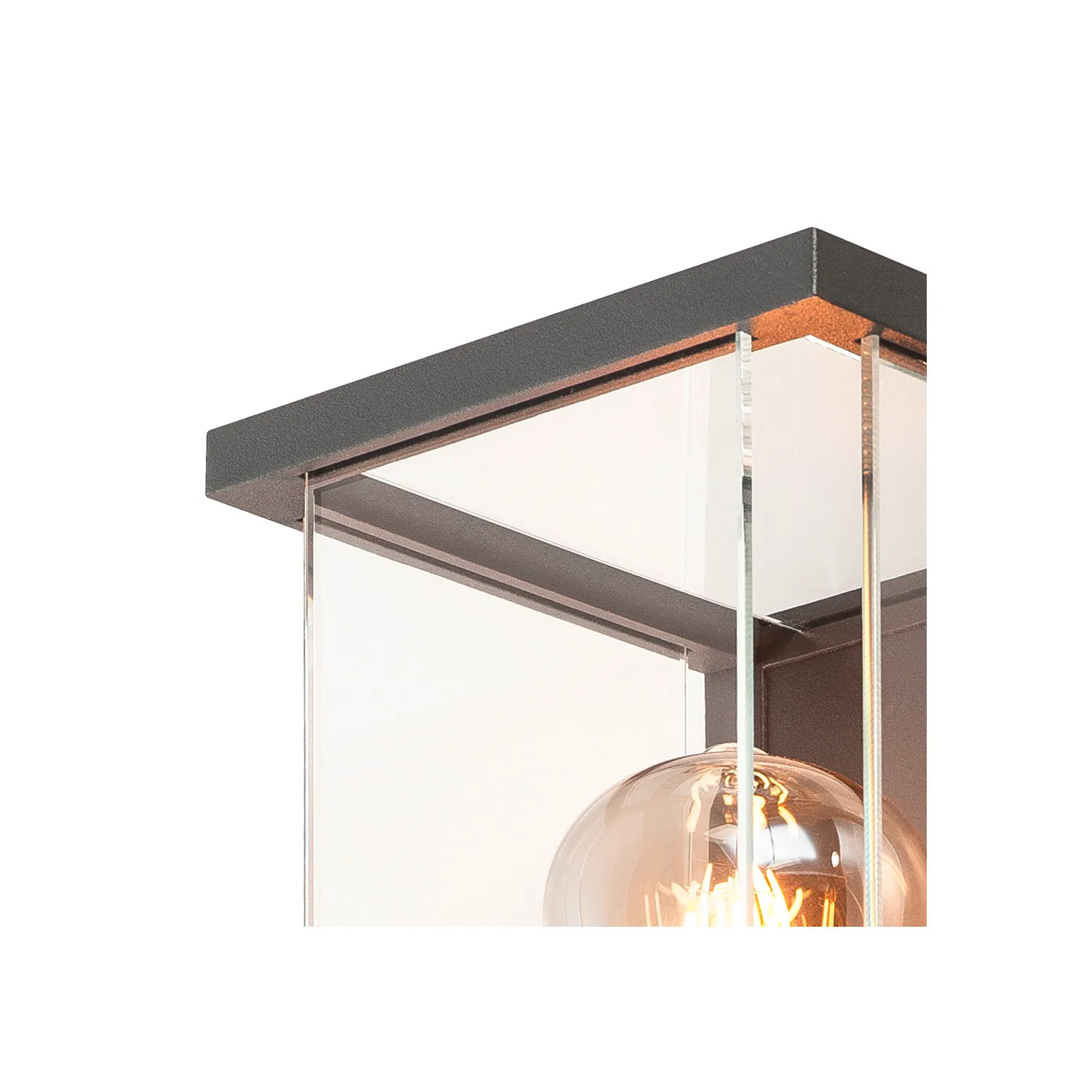 QUADRULO WL E27 , wandopbouwarmatuur voor buiten, antraciet