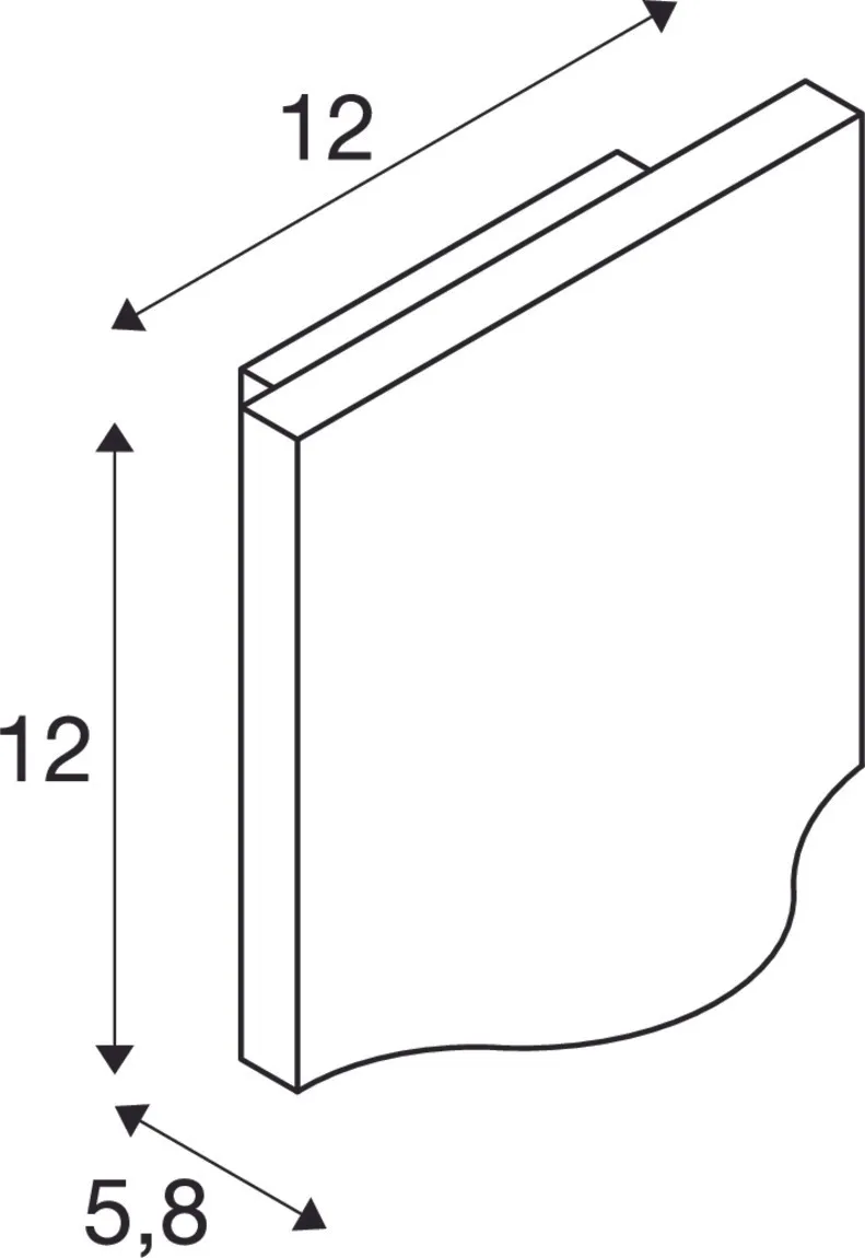 VILUA S WL Wandopbouwarmatuur voor buiten, antraciet, 3000K IP54 100°