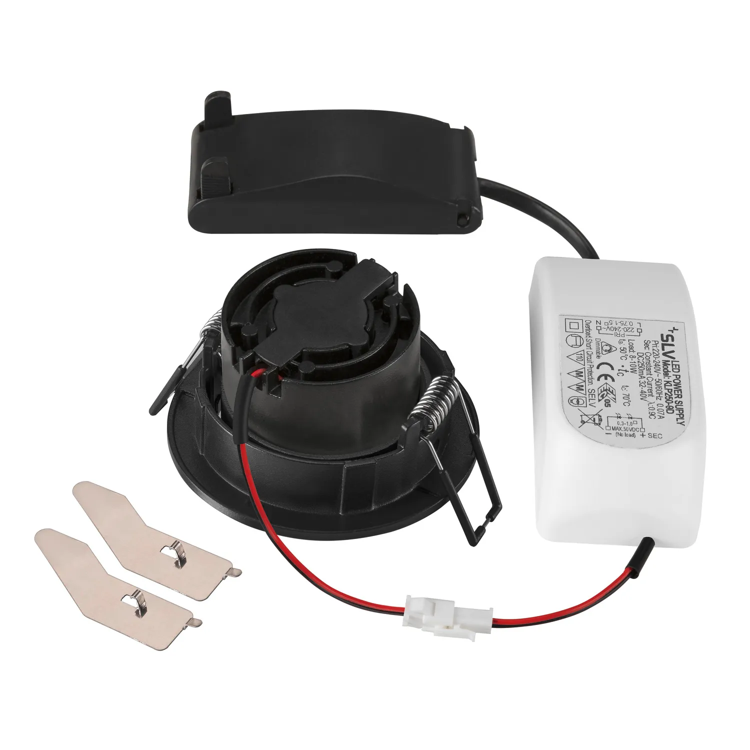 NEW TRIA® 68, plafondinbouwlamp, 1800-3000K, 60°, IP20, rond, zwart